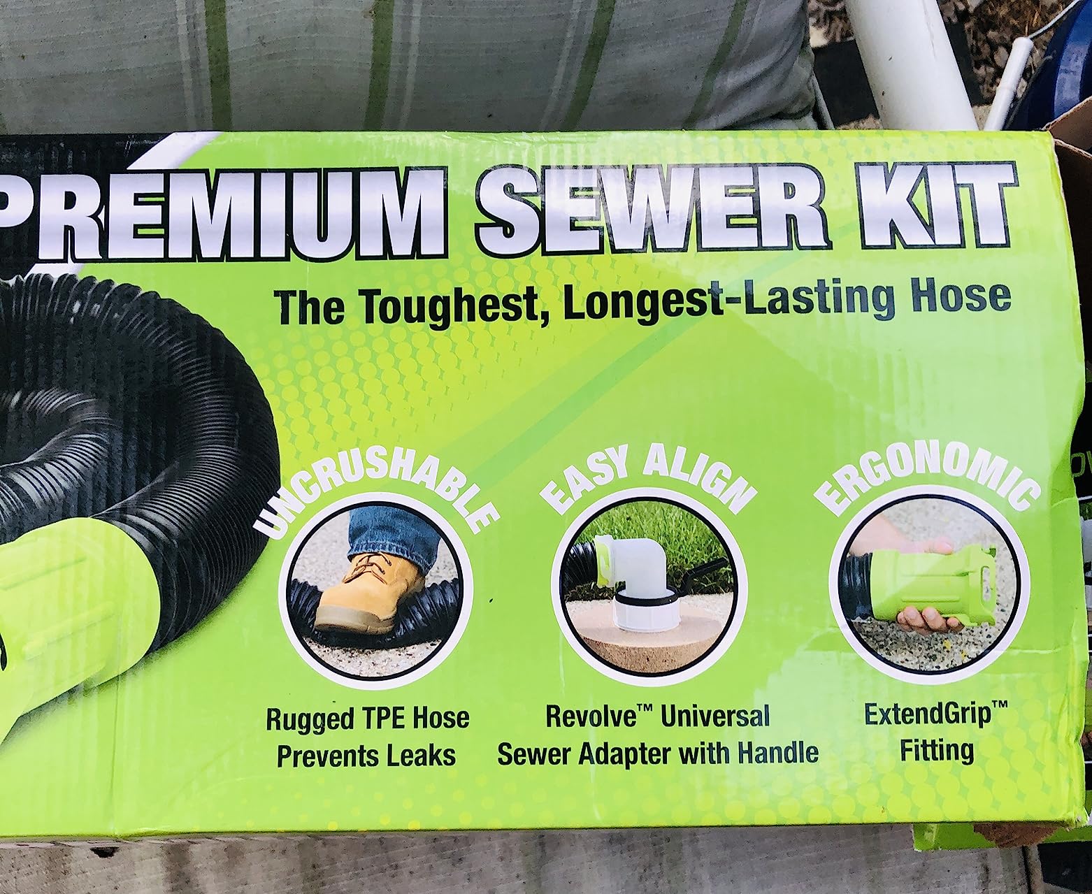 Thetford Titan 17853 15ft 15-Foot Premium RV Sewer Hose Kit-Thetford-17853, Black/Green customer photo 1