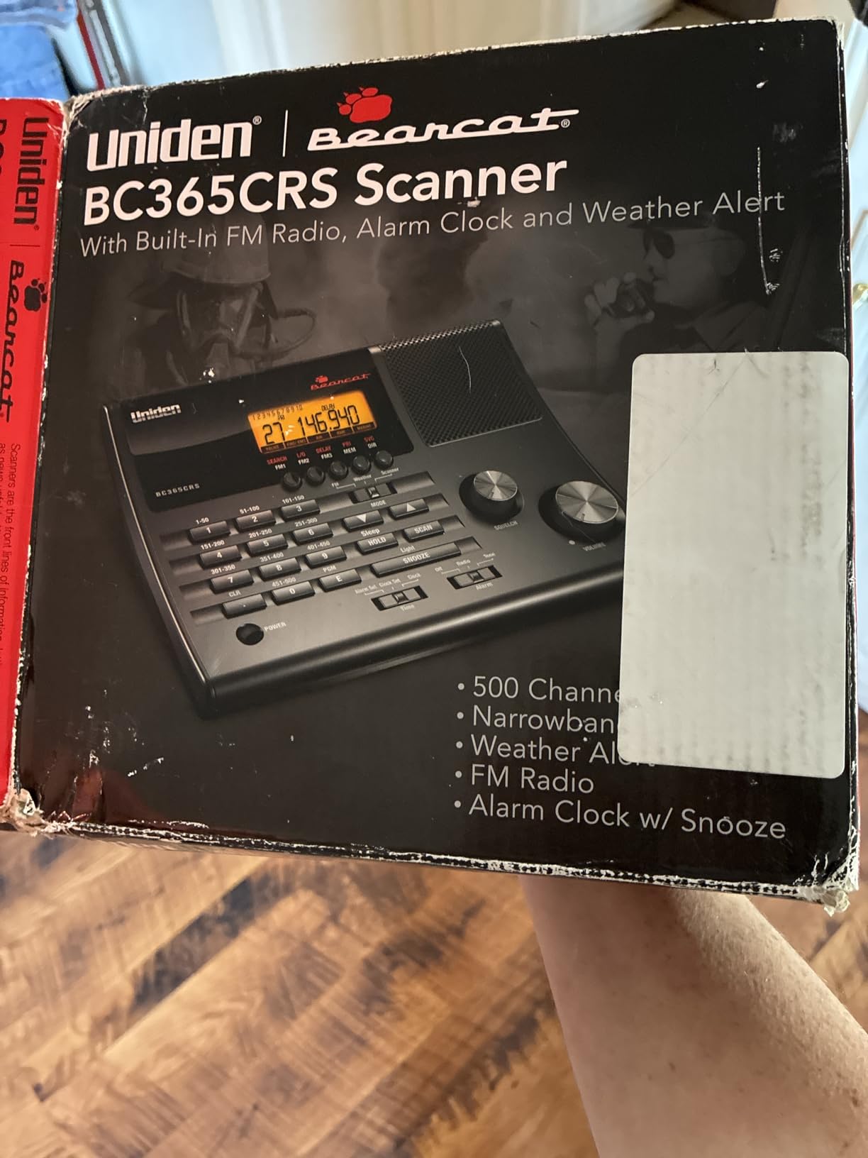 Uniden BC365CRS 500 Channel Scanner and Alarm Clock, Snooze, FM Radio, Weather Alerts, Search Bands used for Aviation, Railroad, Marine, Non-Digital Police/Fire/Public Safety transmissions and more customer photo 1
