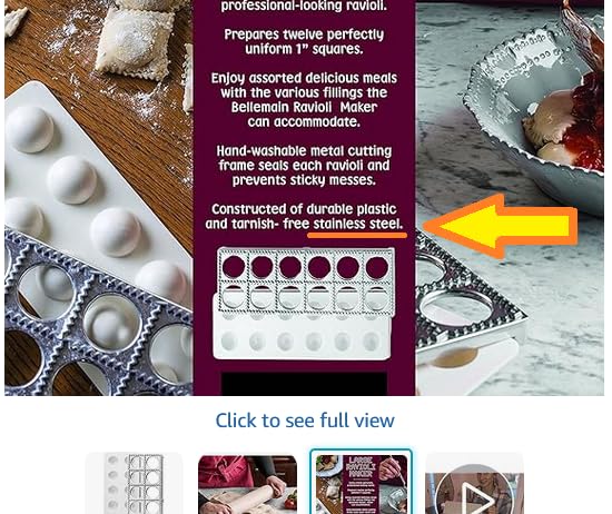 Bellemain Ravioli Mold & Press, Easy Homemade ravioli maker customer photo 2