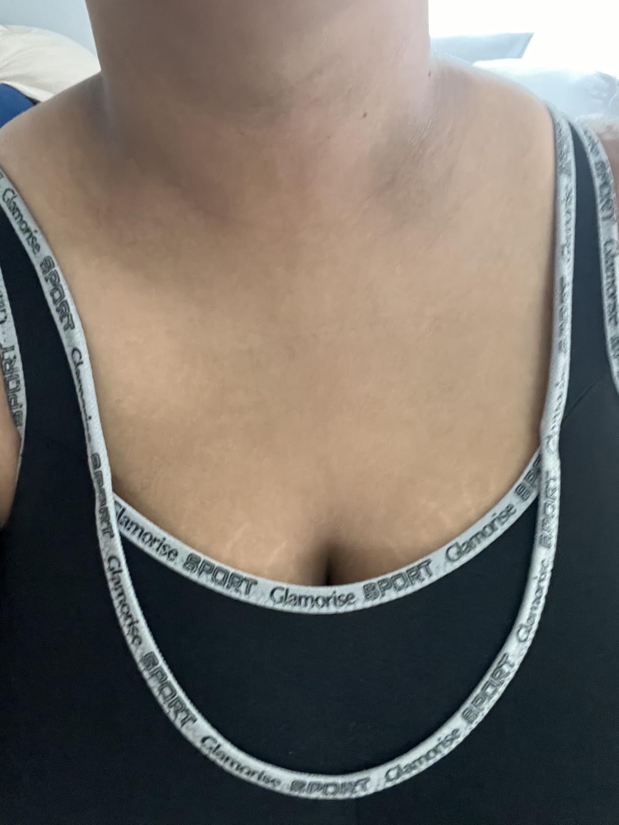 Full Figure Plus Size No-Bounce Camisole Sports Bra Wirefree #1066 customer photo 2