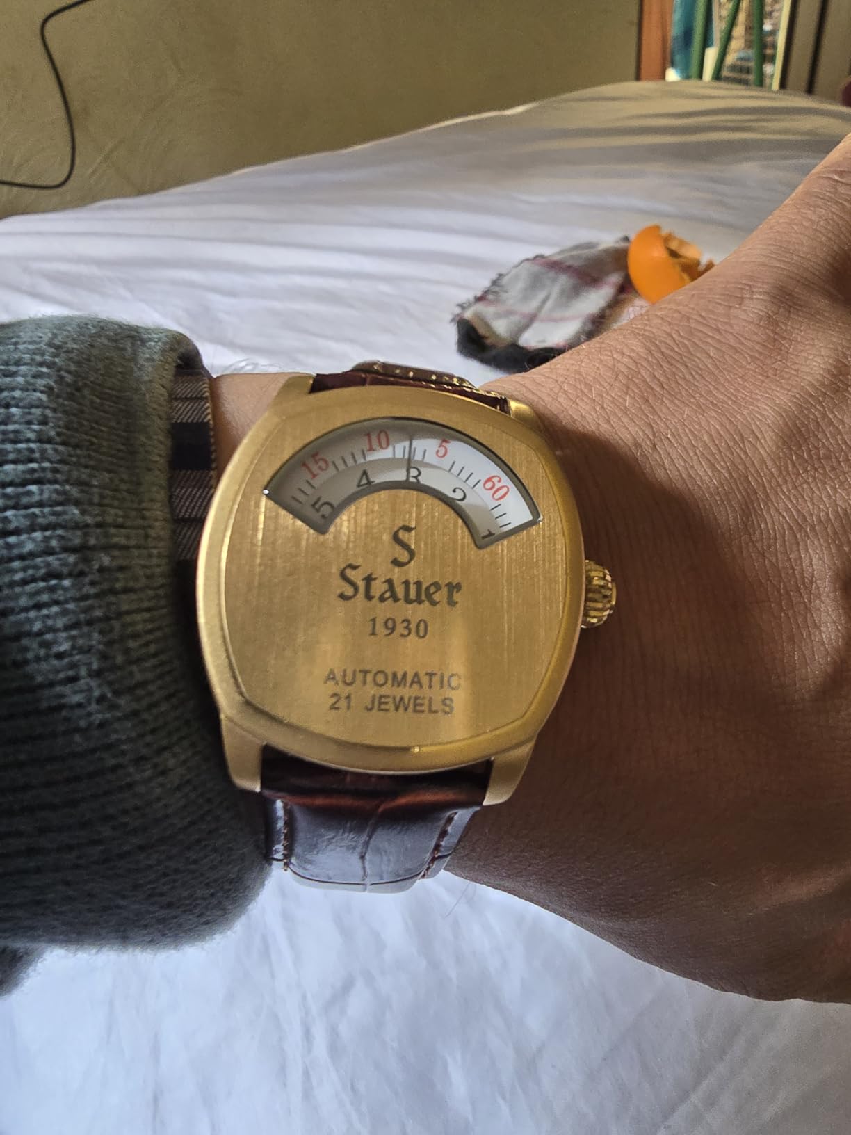 1930 Dashtronic Watch Cotswold Genuine Men's Automatic Watch with Leather Band and Stainless Steel Case 21-Jewel Movement and 3-ATM Water Resistant customer photo 2