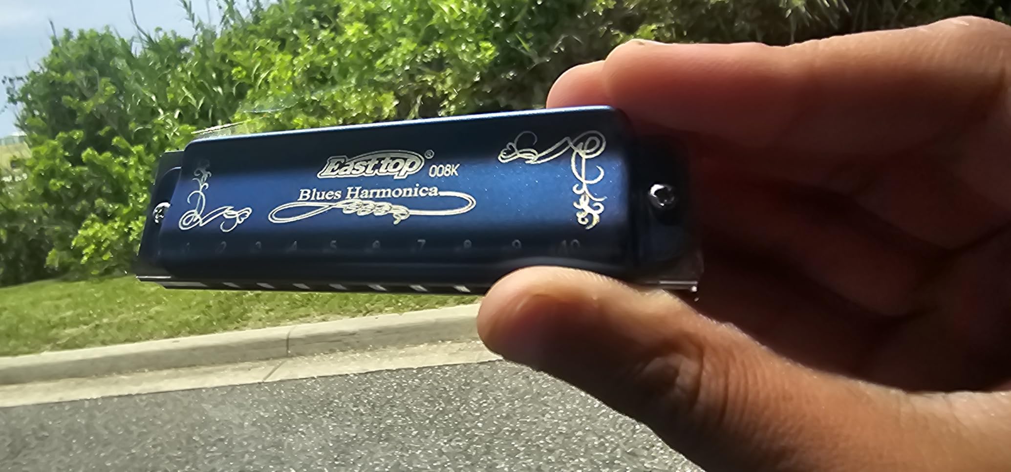 East top Harmonica Key of C, 10 Holes 008K Diatonic Mouth Organ with Blue Case, Standard Harmonica For Adults, Professionals, Beginners and Students, as a Gift customer photo 2