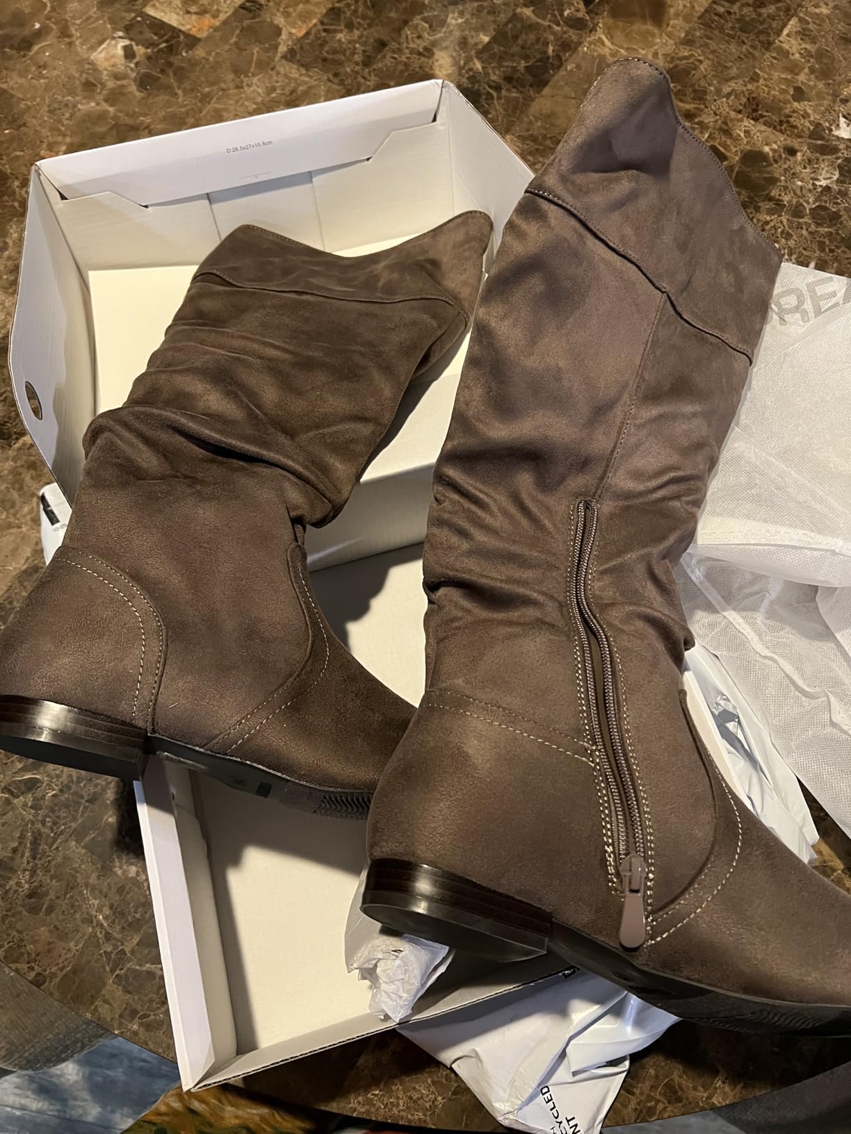 DREAM PAIRS Women's Knee High Winter Slouchy Boots customer photo 2