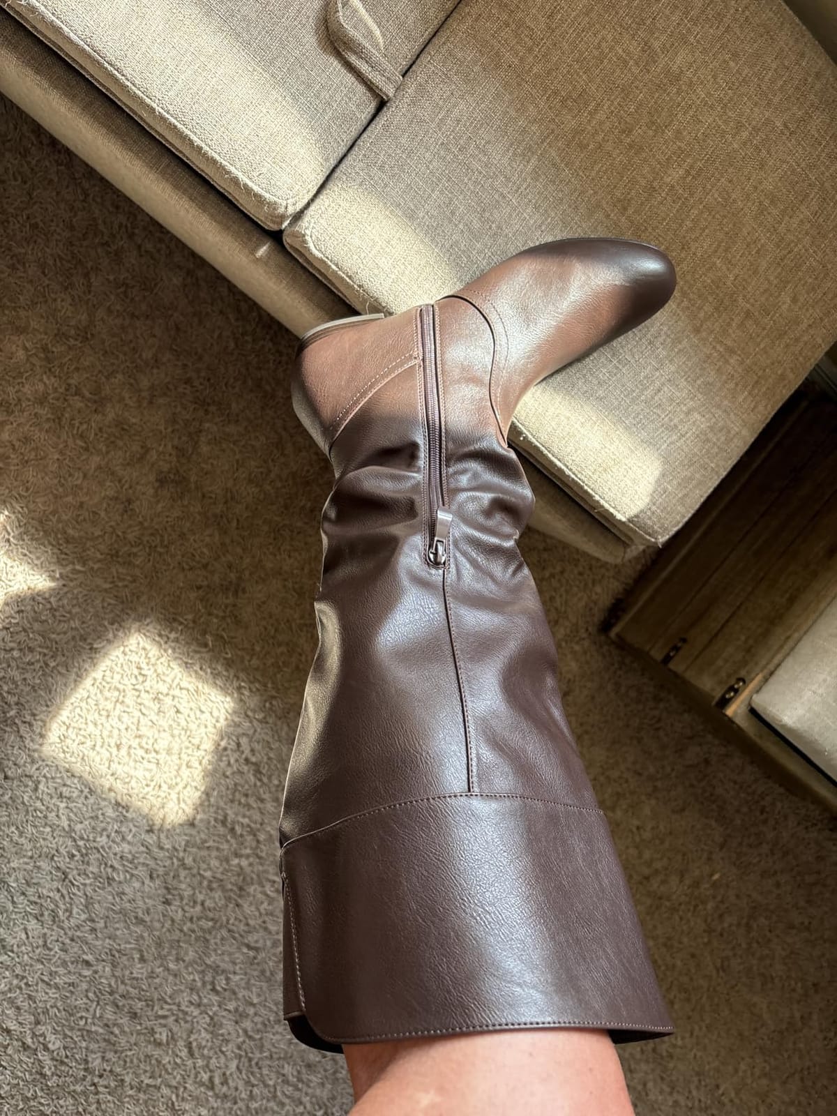 DREAM PAIRS Women's Knee High Pull On Fall Weather Winter Boots customer photo 1