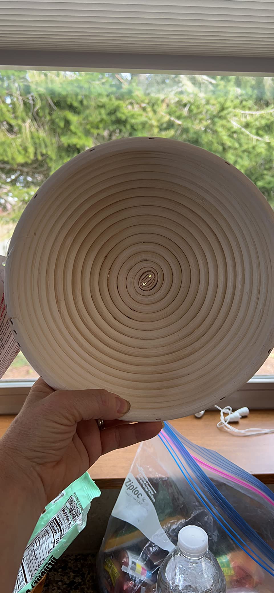 9 Inch Bread Banneton Proofing Basket - Baking Bowl Dough Gifts for Bakers Proving Baskets for Sourdough Bread Scraper Tool Starter Proofing customer photo 2
