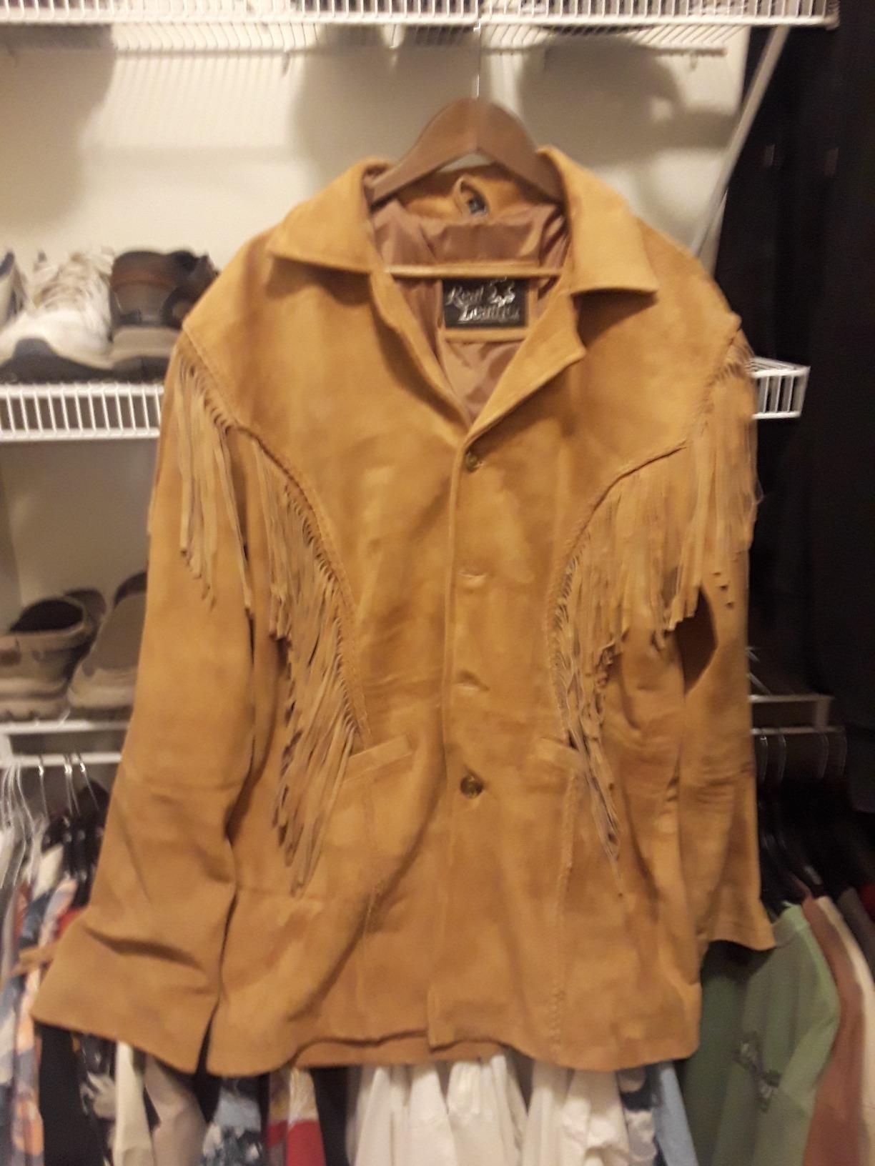 Classyak Men's Cowboy Jacket Western Fringed Suede Leather Coat customer photo 2