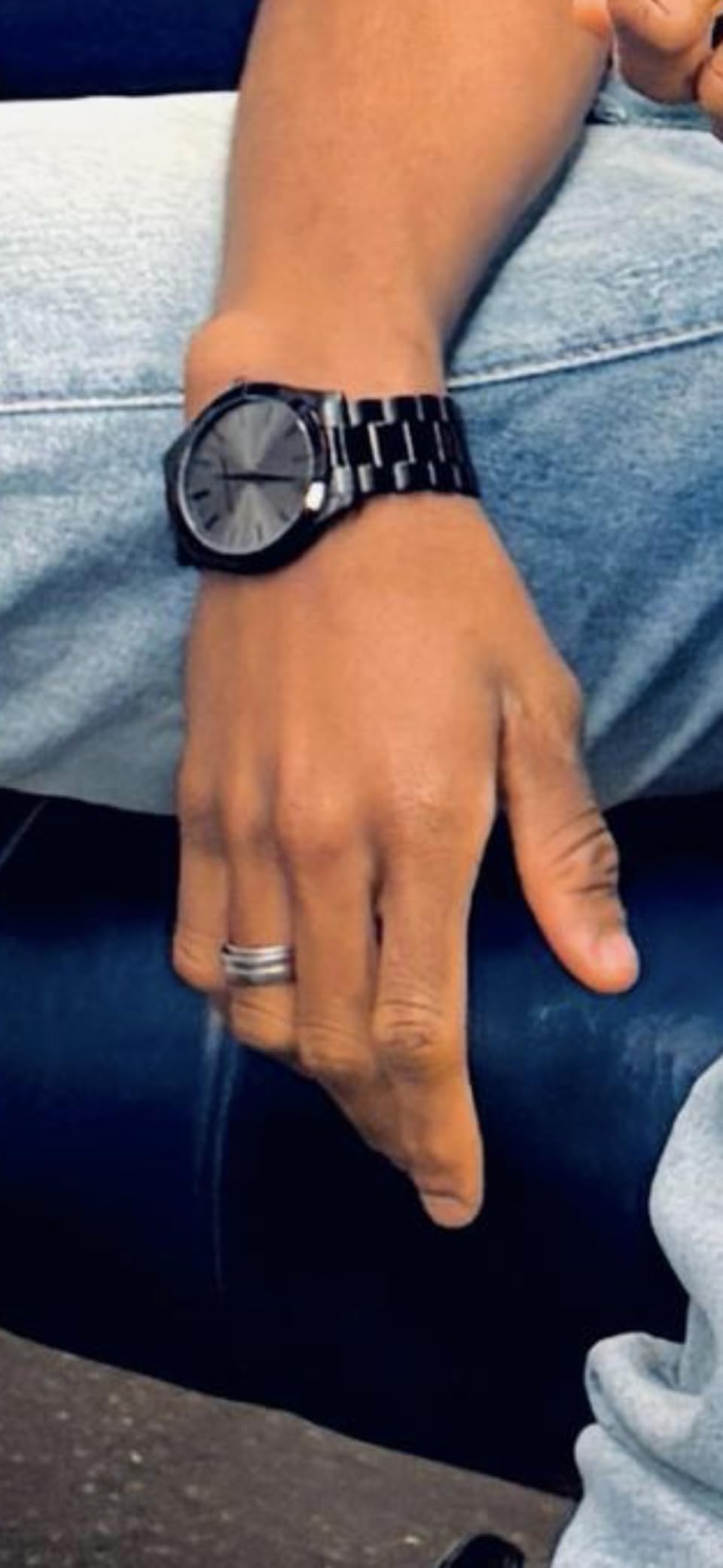 Oversized Slim Runway Men's Watch, Stainless Steel Watch for Men customer photo 1