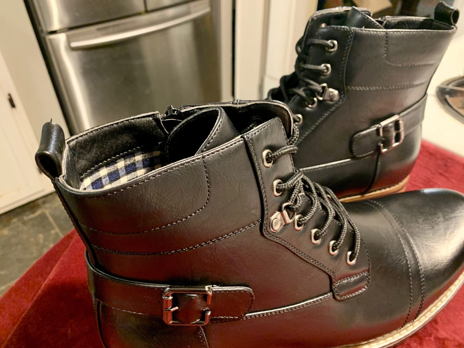 Bruno Marc Men's Motorcycle Combat Boots customer photo 1
