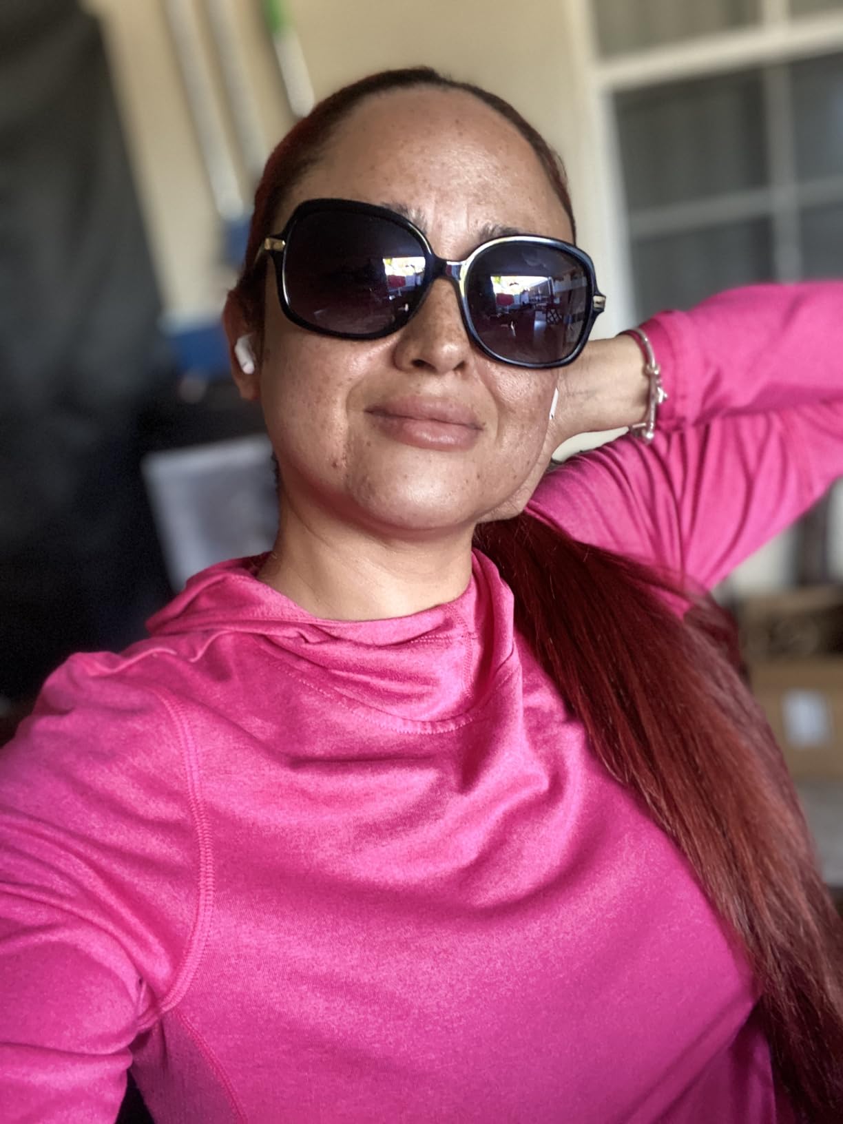 womens Mk2024 Adrianna I Square Sunglasses customer photo 1