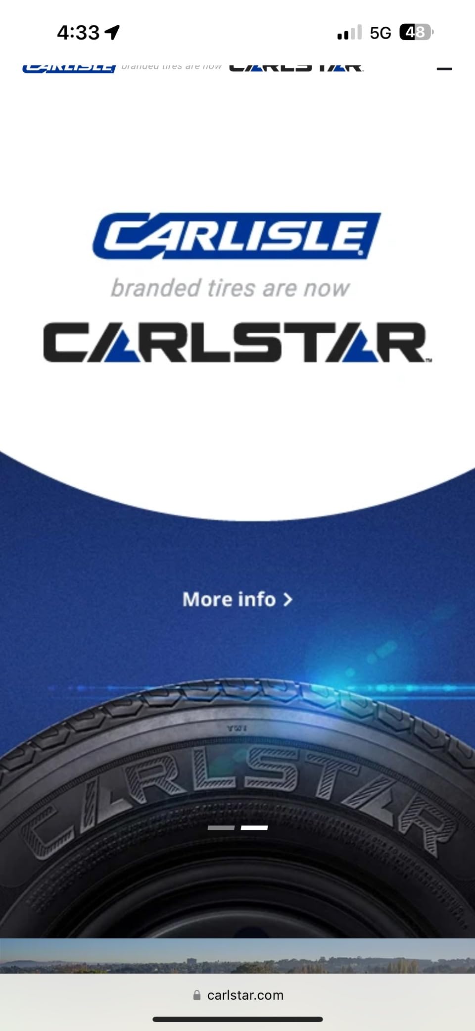 Carlisle Radial Trail HD Trailer Radial Tire - 225/75R15 113M (MAX PSI:65) customer photo 1