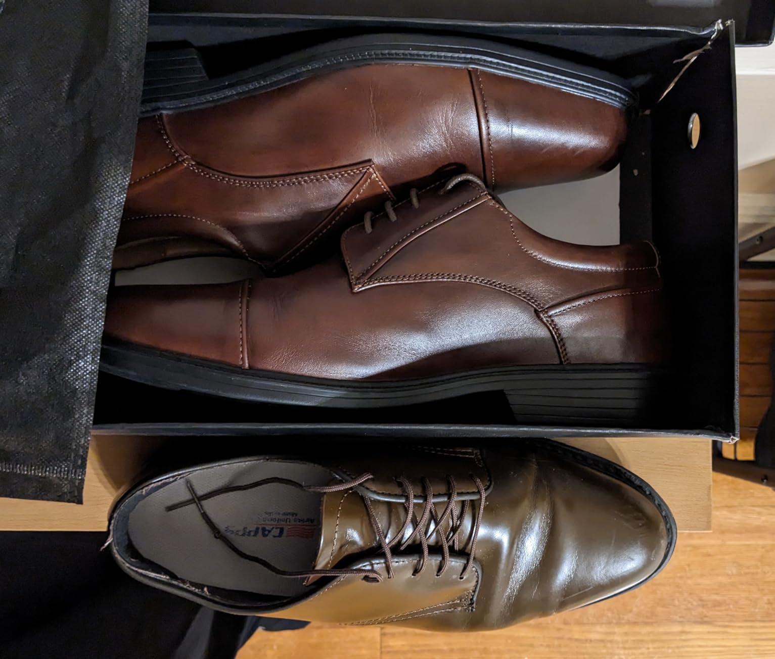 Wide Width Brown Oxfords for Men by La Milano customer photo 2