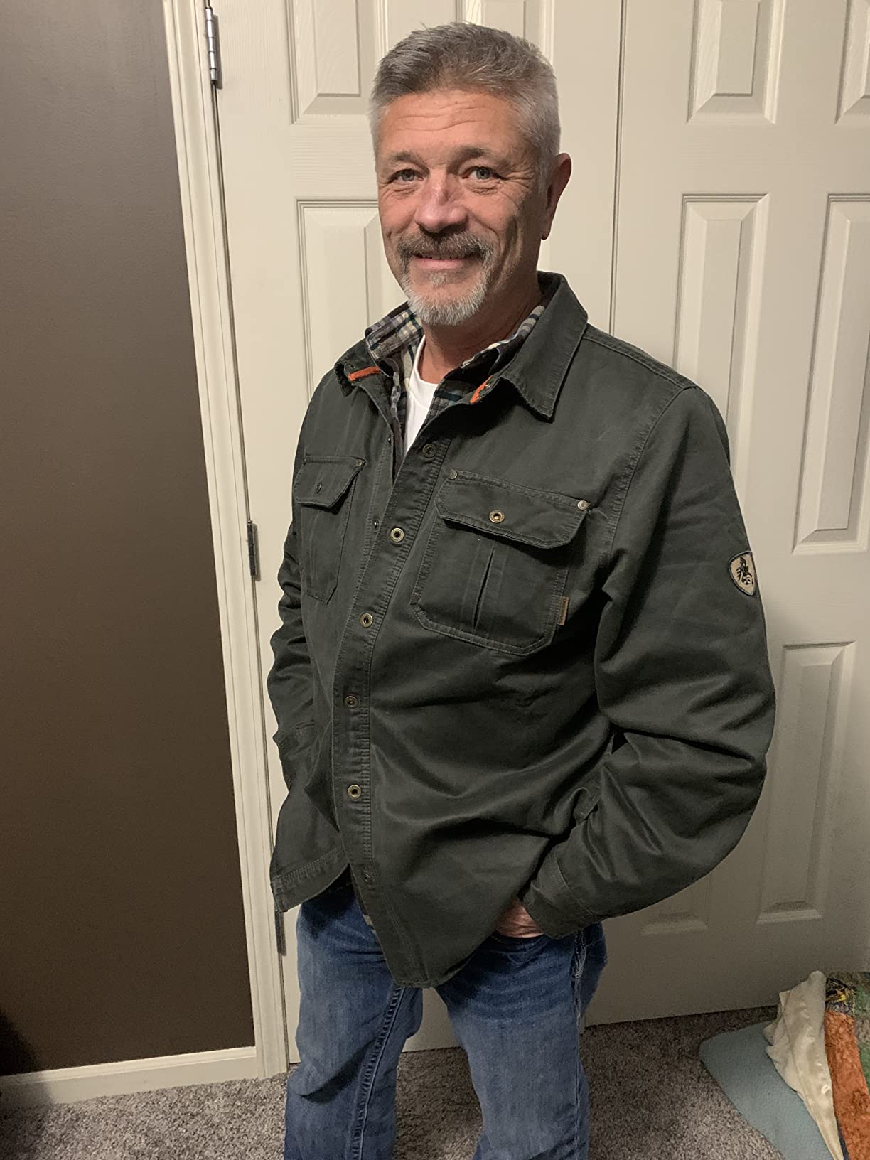 Legendary Whitetails Men's Flannel Lined Shirt Jacket Waxed Cotton Water Resistant customer photo 1
