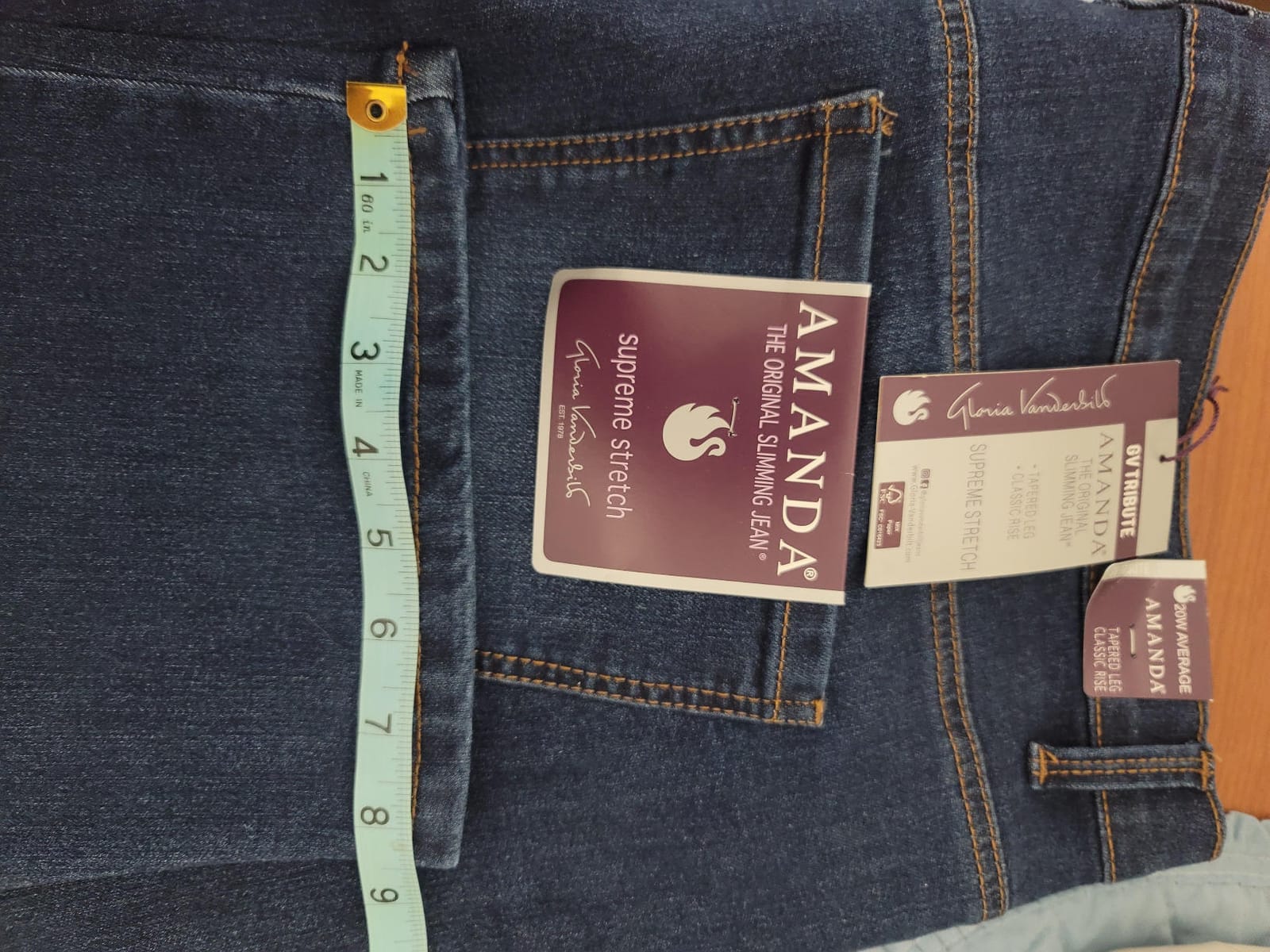 Gloria Vanderbilt Womens Amanda Classic High Rise Tapered Jean Plus Size customer photo 1