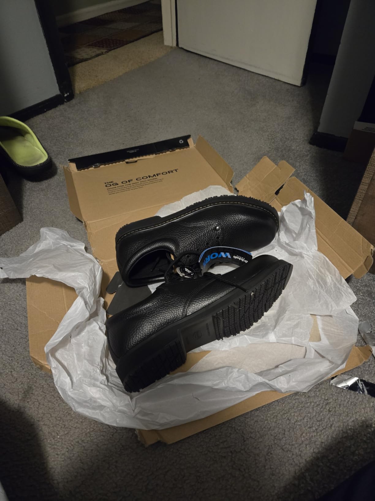 Dr. Scholl's Shoes Men's Harrington II Slip Resistant Oxford Work Shoes | Office Shoes customer photo 1