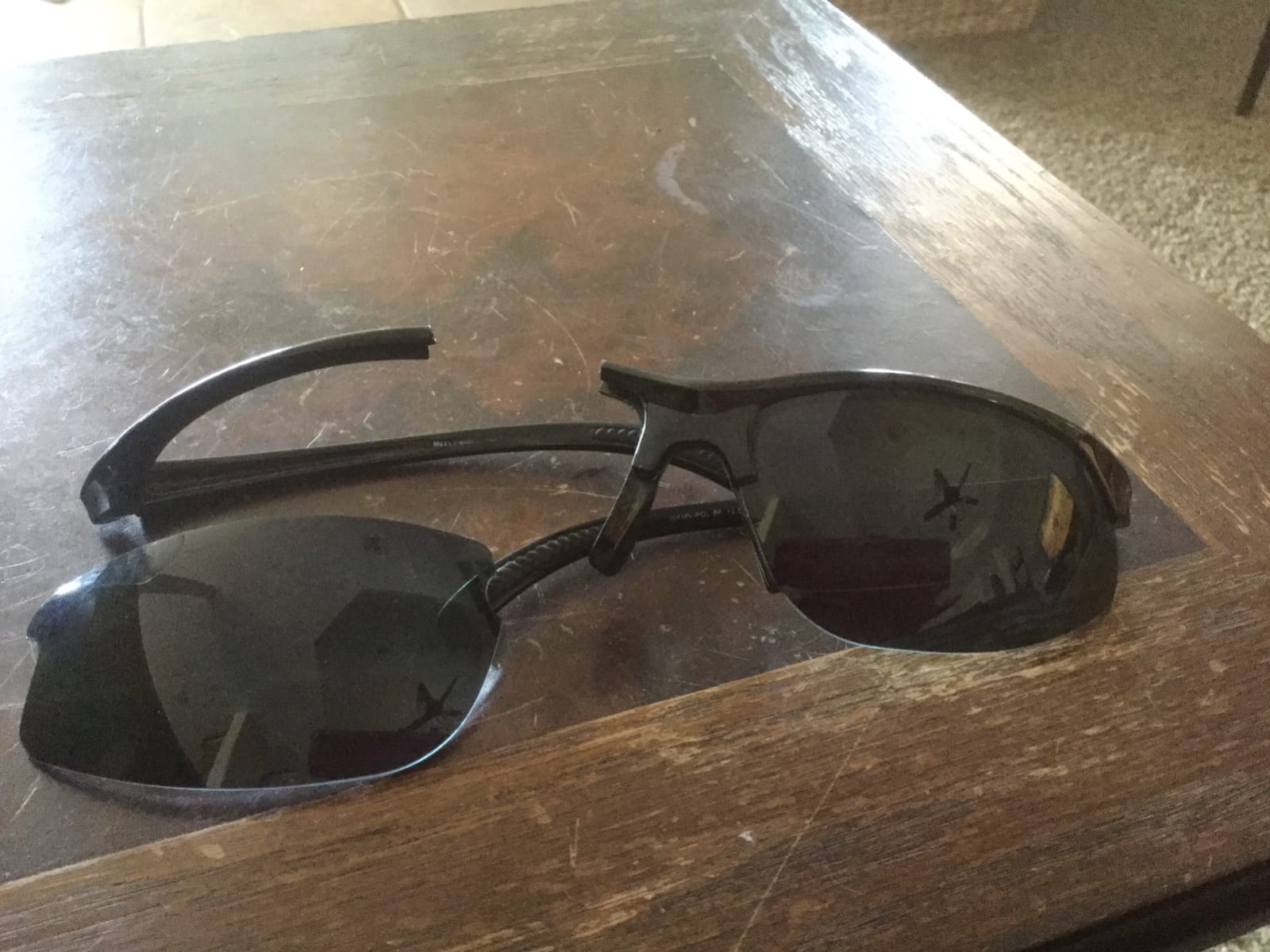 Renegade Patented Bifocal Polarized Reader Half Rim Men's Fishing Sunglasses 100% UV Protection (Black Frame, Grey Lens - 613649, Bifocal +2.00) customer photo 1