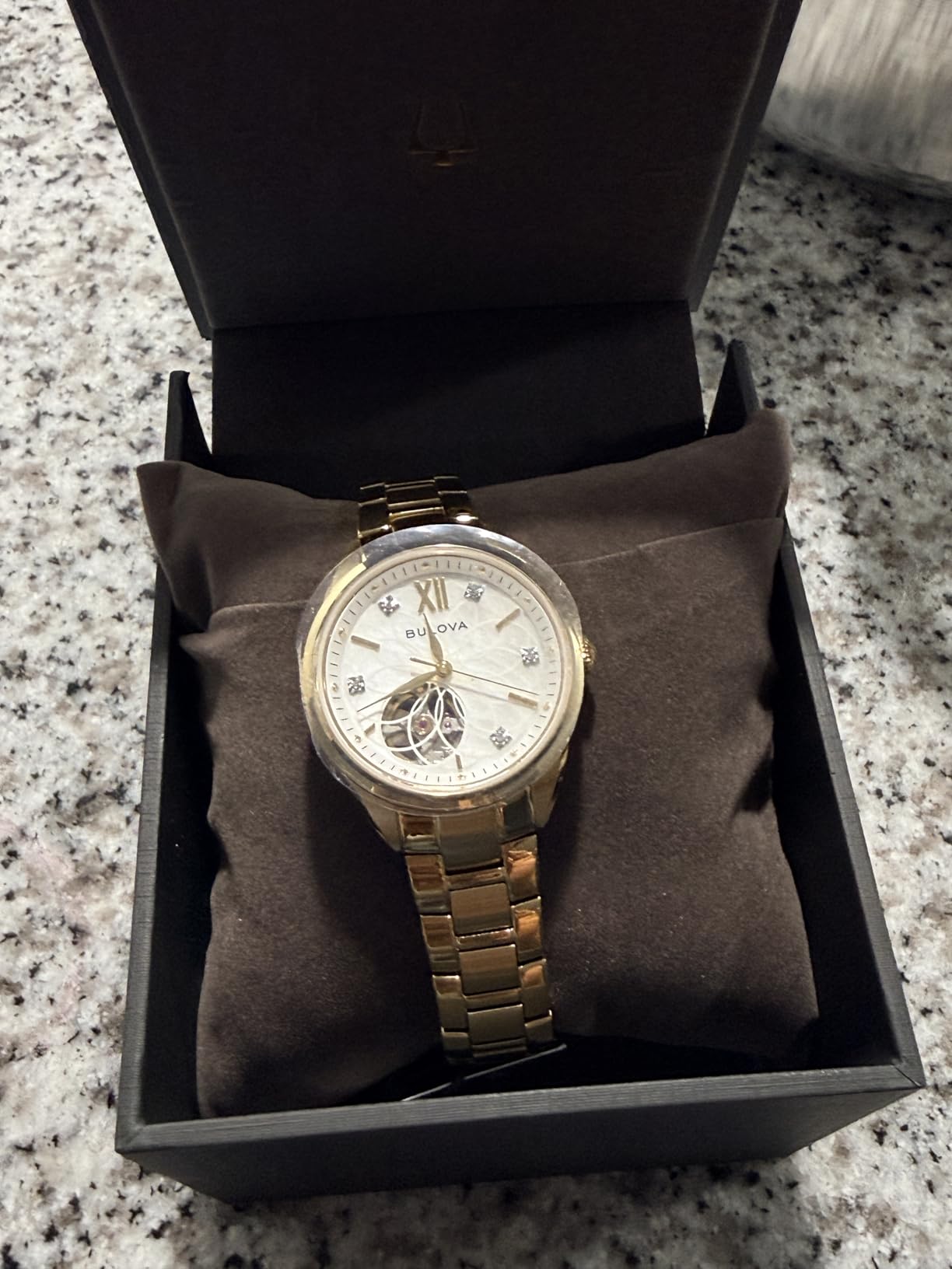 Invicta Ladies' Classic Diamond 3-Hand Automatic in Stainless Steel, Mother-of-Pearl Dial and Open Aperture customer photo 2