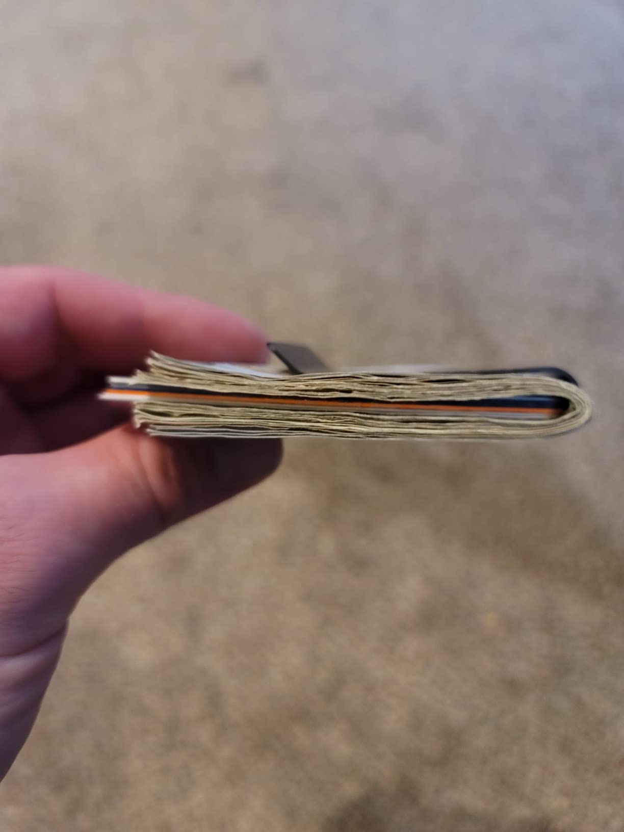 Travelambo Carbon Fiber Money Clip Front Pocket Wallet Minimalist Wallet Slim Wallet Credit Card Holder customer photo 1