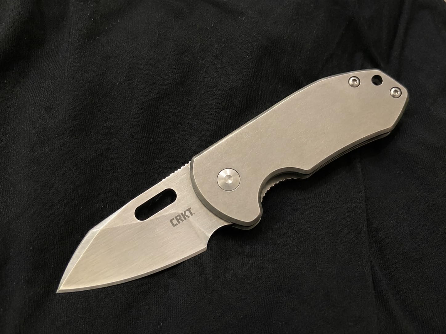 CRKT Pilar EDC Folding Pocket Knife: Compact Everyday Carry, Satin Blade with Finger Choil, Thumb Slot Open, Frame Lock Stainless Handle, Reversible Pocket Clip 5311 customer photo 2