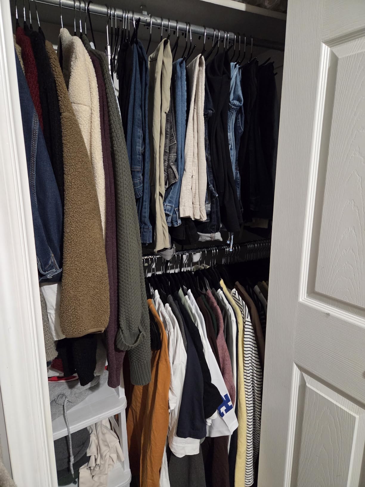 Zober Open Ended Pants Hangers, Metal Clothes Hangers for Jeans, 20 Pack customer photo 1