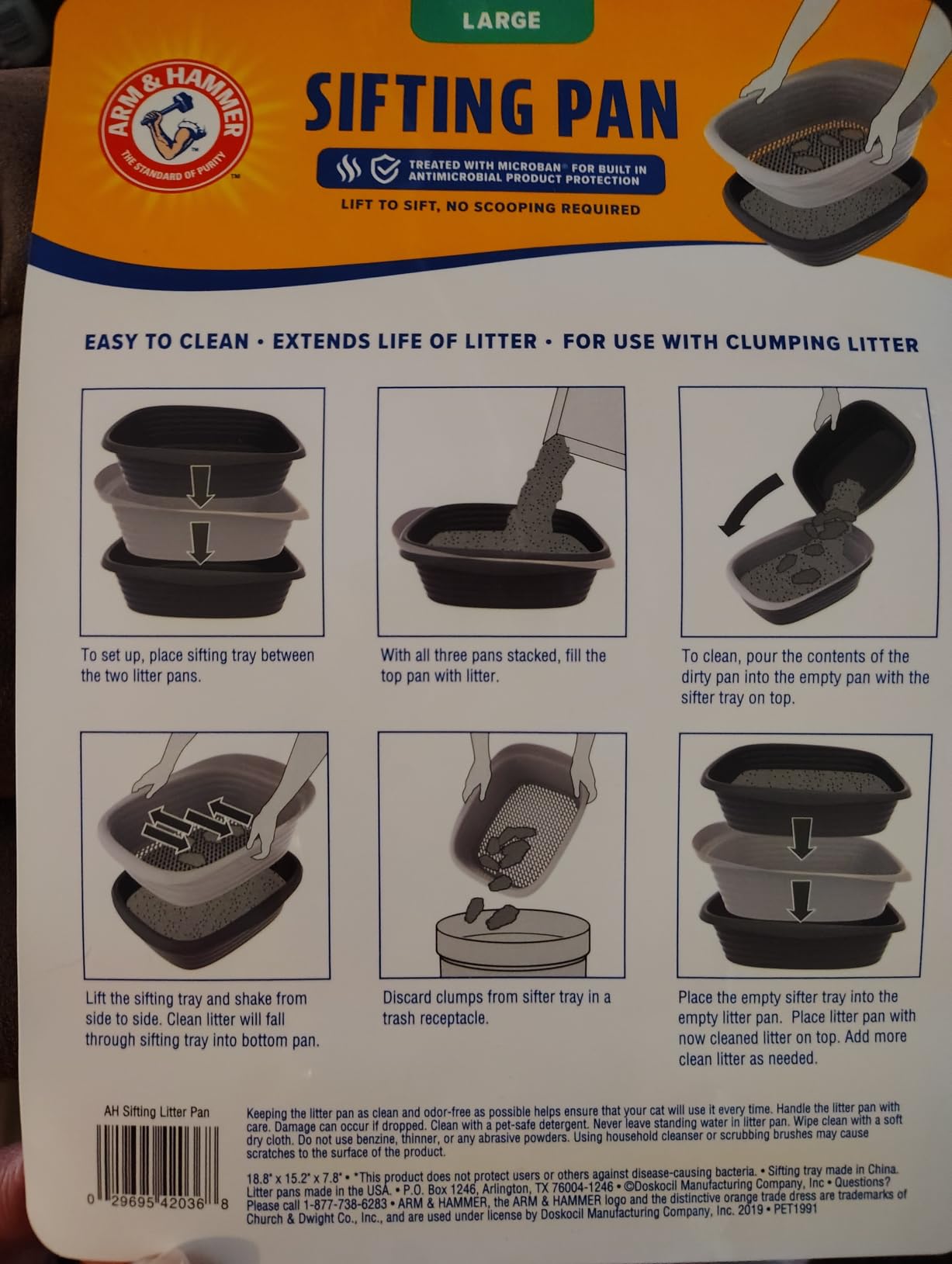 Arm and Hammer Large Sifting Cat Litter Box with Microban customer photo 2