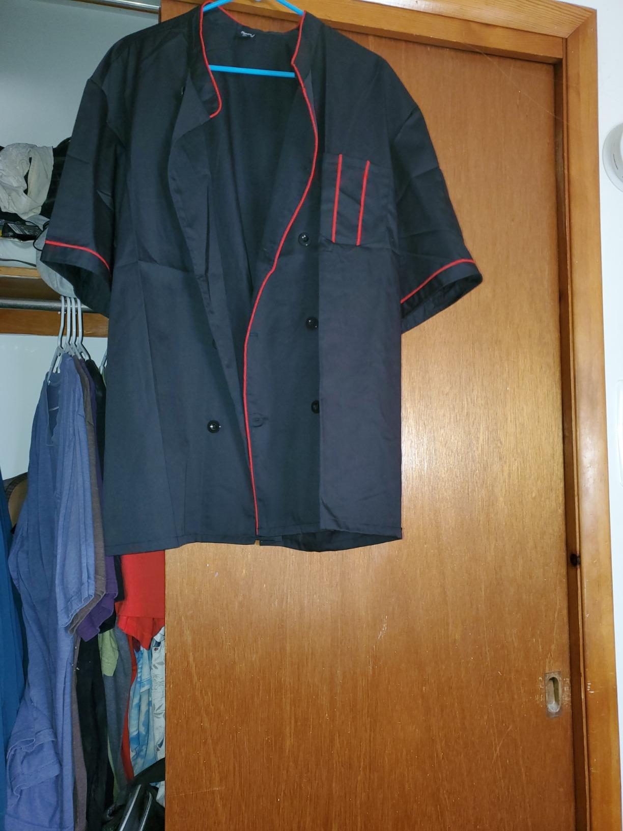 TopTie Unisex Short Sleeve Chef Coat Jacket customer photo 1