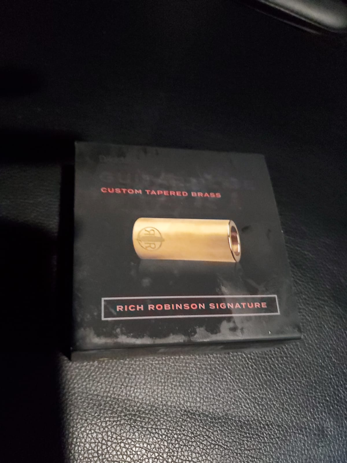D'Addario Rich Robinson Signature Brass Guitar Slide - Inside Taper for Comfort & Control - Crisp Bright Tone - Slide for Acoustic & Electric Guitar customer photo 2