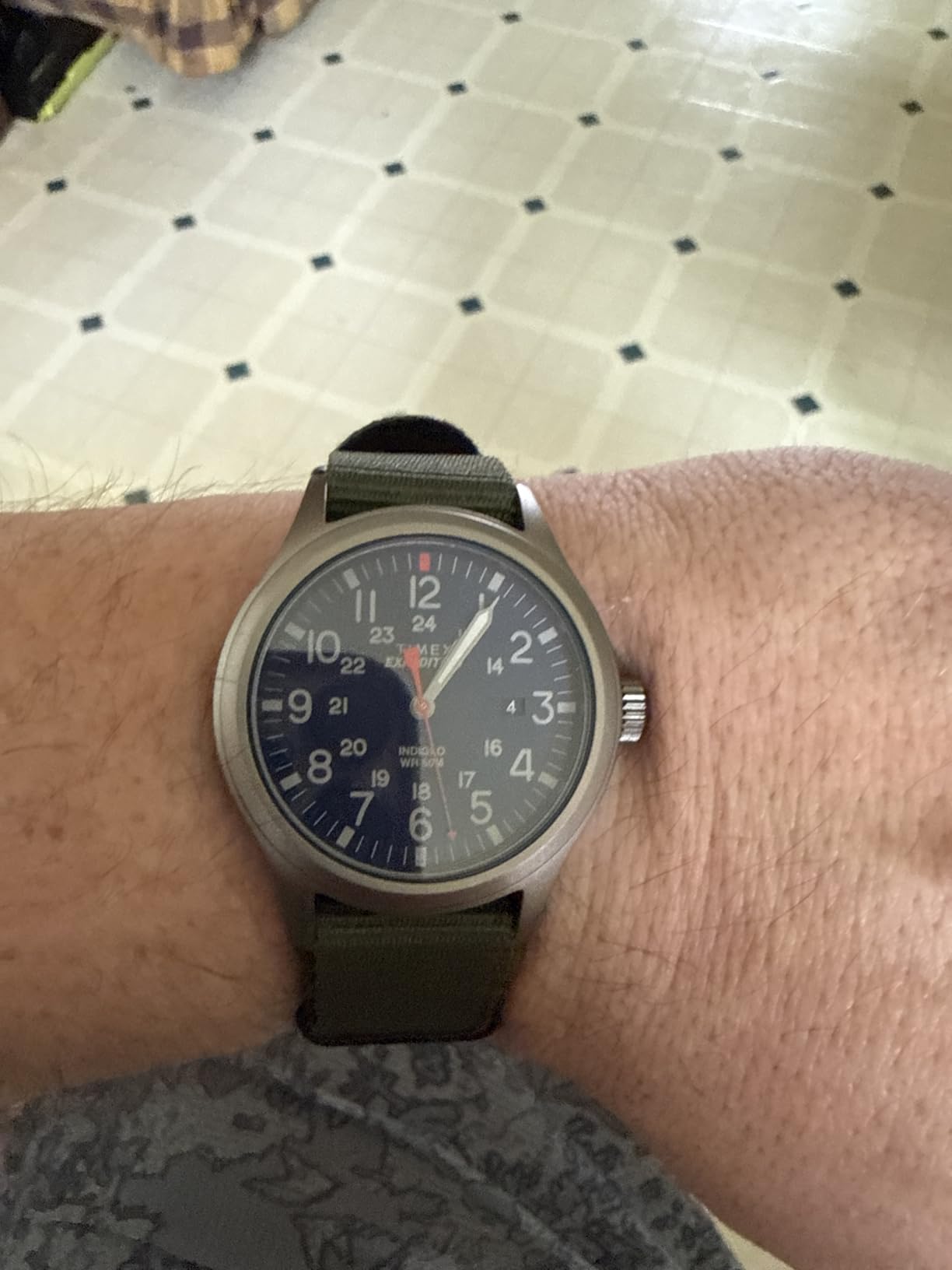Timex Expedition Scout 40mm Men's Analog Watch | Luminous Hands | Durable Comfortable Adjustable Strap | 24 Hour Time | Rugged Outdoor Watch | 50M Water Resistance customer photo 1