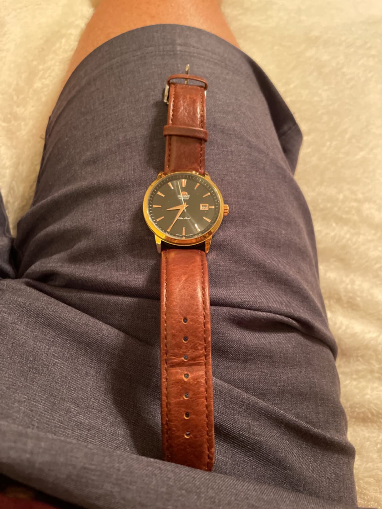 14mm 16mm 18mm 20mm 22mm Calf Leather Watch Band, Extra Soft Watch Strap for Men Women customer photo 1