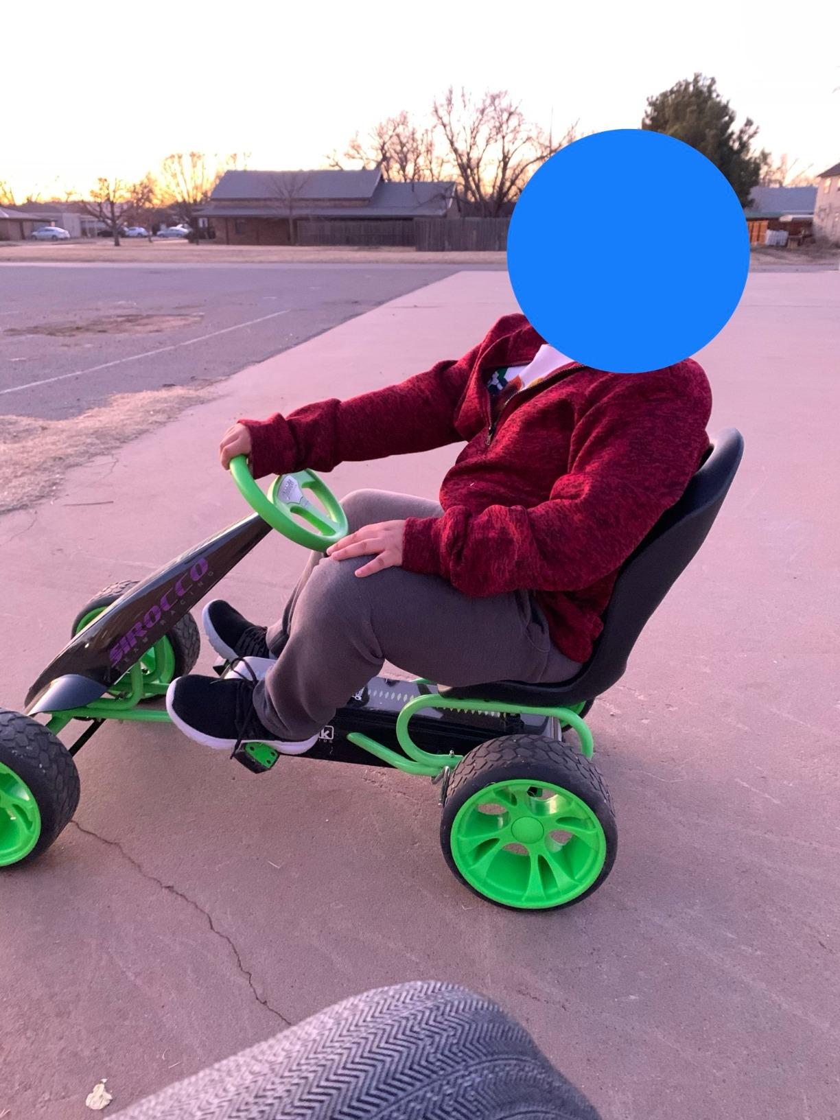 hauck Sirocco Go-Kart Kids Pedal Racing Cart w/ Low Profile Rubber Wheels & Ergonomic Seat customer photo 2