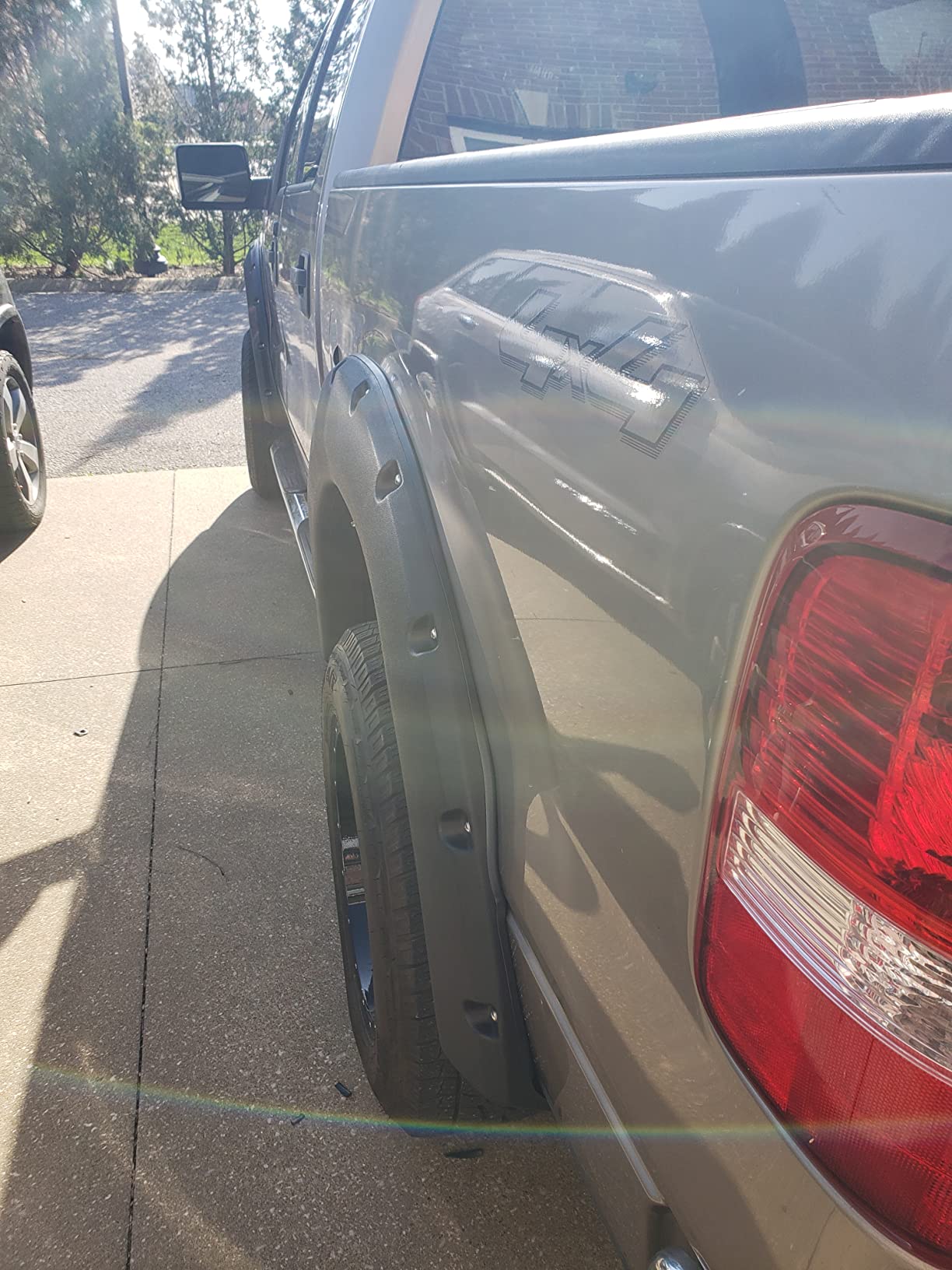 DNA Motoring WF-F15004-MBK 4Pcs/Set Pocket-Riveted Style Side Fender Wheel Flares Compatible with 04-08 F-150 5.5