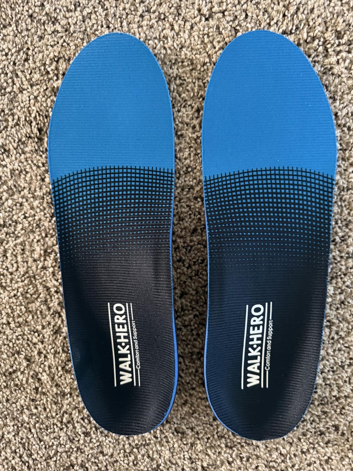 WalkHero Plantar Fasciitis Relief, Arch Support Insoles for Men Women | Shoe Inserts for Flat Feet, Orthotics Insoles All-Day Energy and Comfort with Every Step customer photo 1