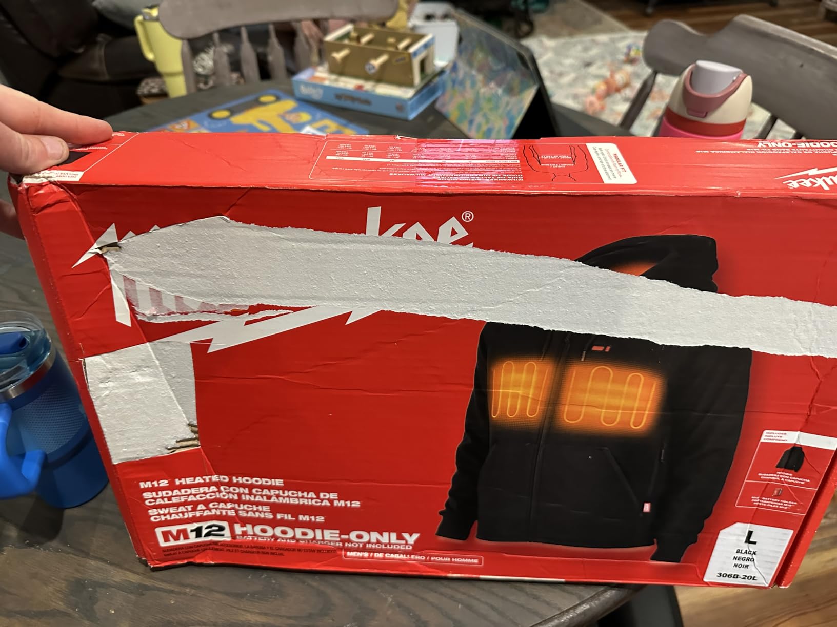 Milwaukee Hoodie M12 12V Lithium-Ion Heated Jacket Front and Back Heat Zones - Battery Not Included (Large, Black) customer photo 2