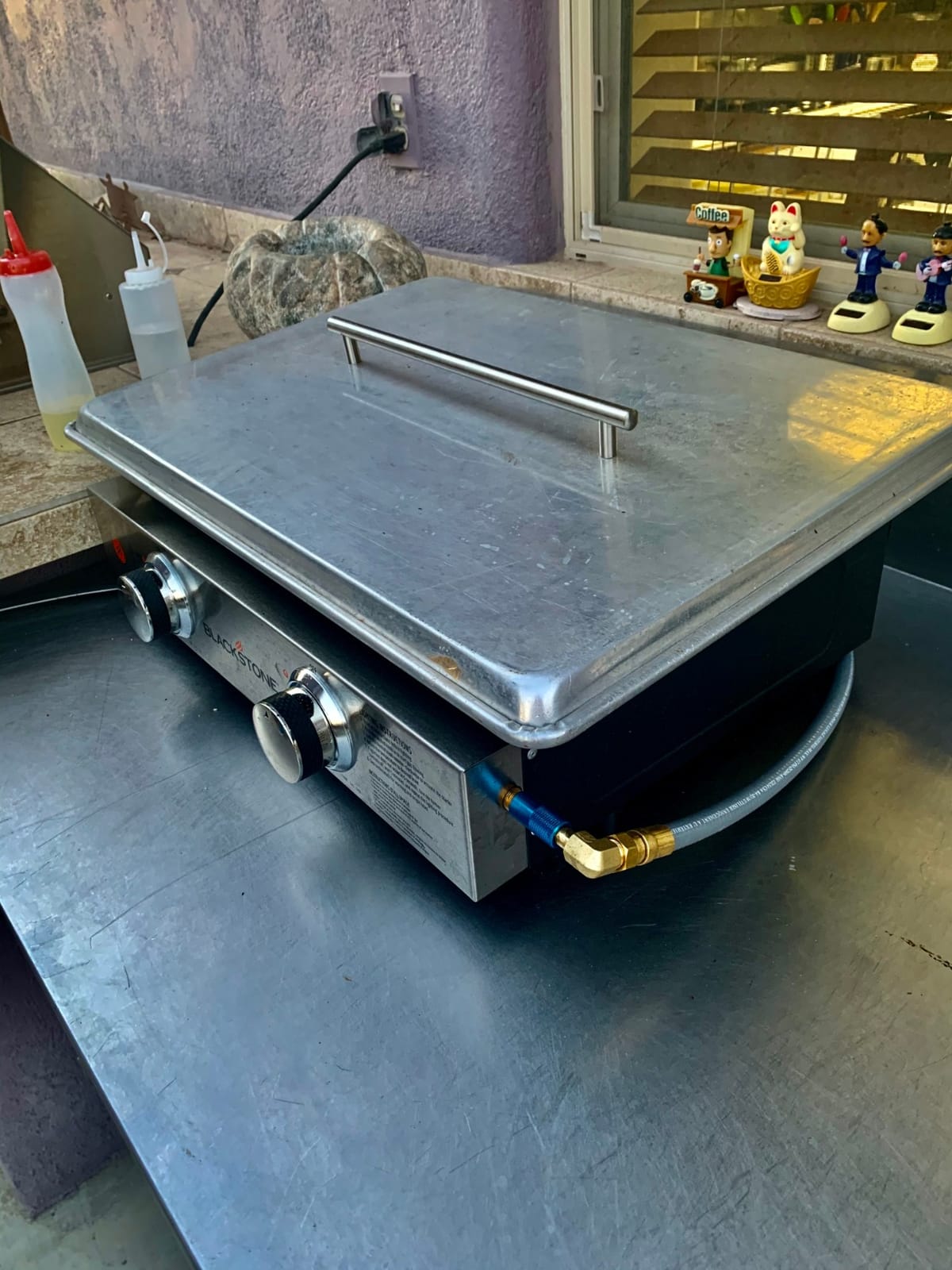 Blackstone 1666 22” Tabletop Griddle with Stainless Steel Faceplate, Powder Coated Steel, Black customer photo 2