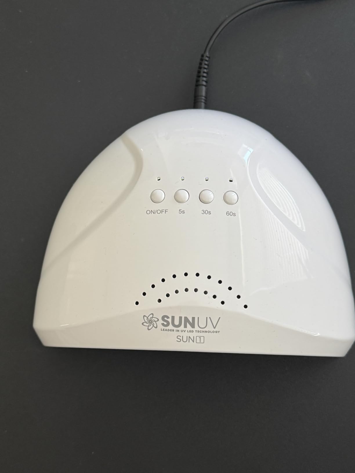 SUNUV UV LED Nail Lamp, Gel Light for Nail Polish UV Dryer SUNONE White customer photo 2