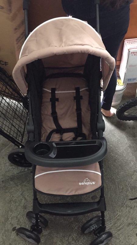 Baby Joy Lightweight Stroller, Compact Toddler Travel Stroller for Airplane, Infant Stroller w/Adjustable Backrest/Footrest/Canopy, 5-Point Harness, Storage Basket, Easy One-Hand Fold, Coffee customer photo 1