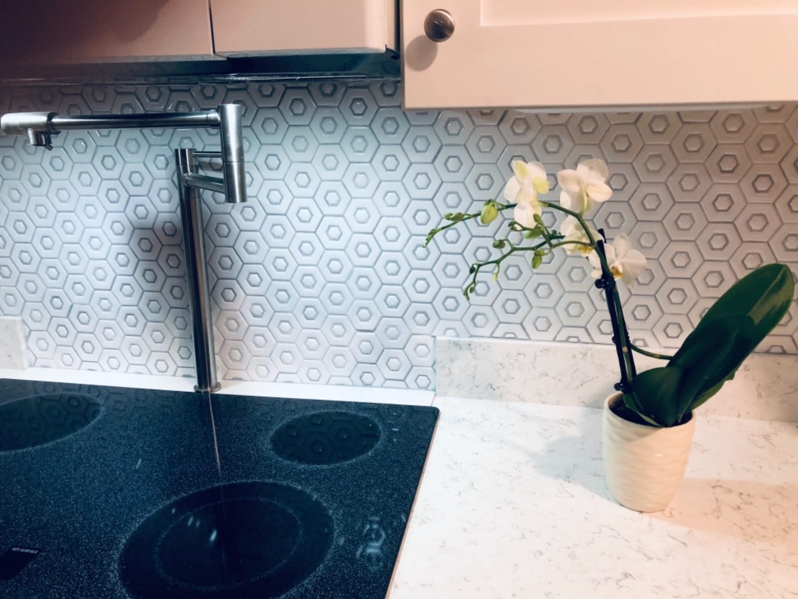 SUMERAIN Pot Filler Faucet Wall Mount Brushed Nickel customer photo 2