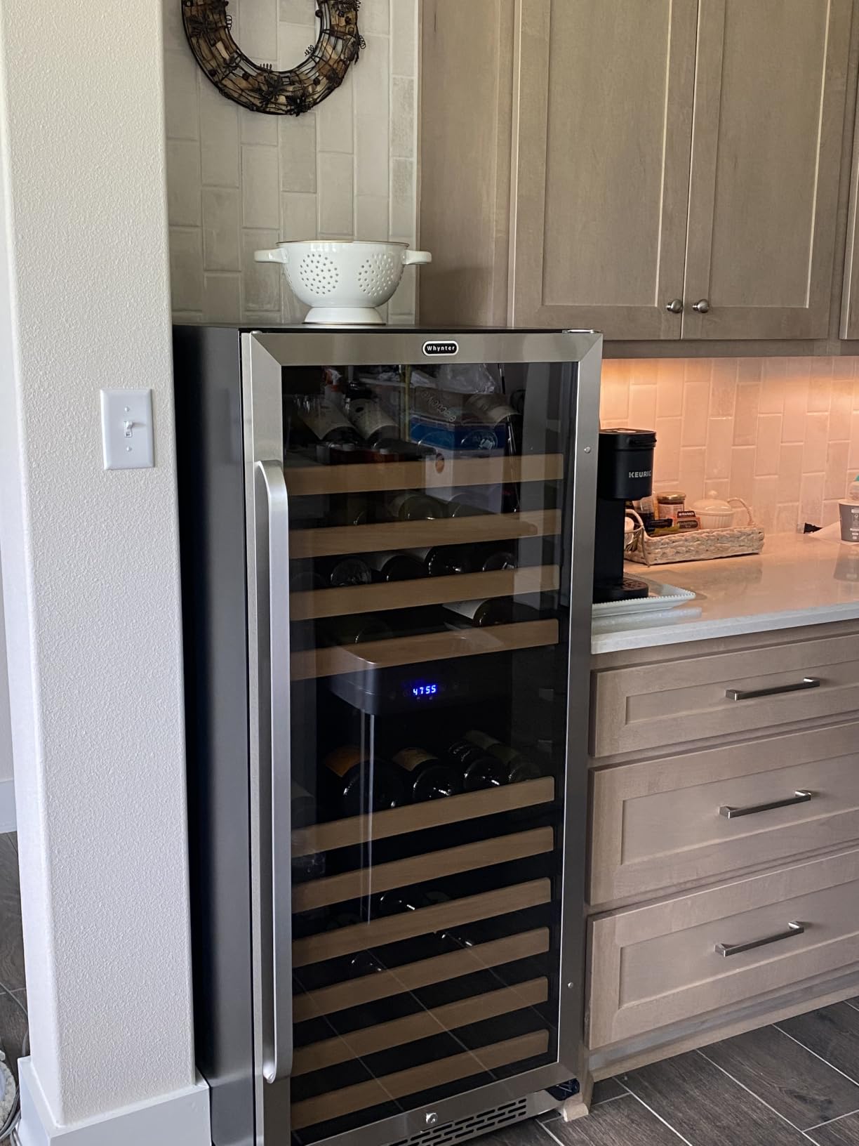 Whynter Large Capacity Wine Refrigerator, 100 Bottle, BWR-1002SD customer photo 2
