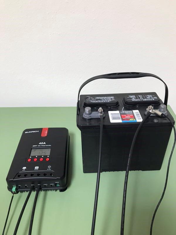RICH SOLAR 40 Amp 12V/24V DC Input MPPT Solar Charge Controller with LCD Display Solar Panel Regulator for Gel Sealed Flooded and Lithium Battery Negative Ground customer photo 1