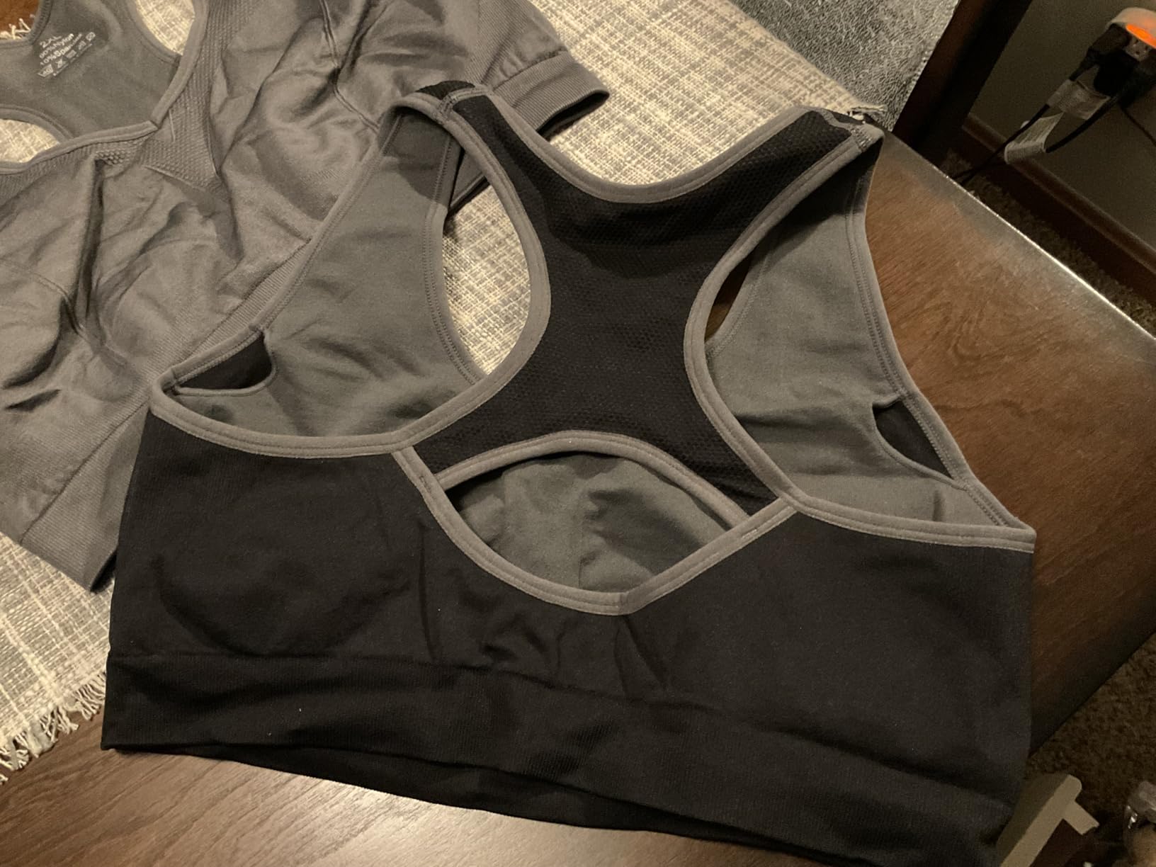 Women's Seamless Racerback Sports Bra High Impact Support Yoga Gym Workout Fitness customer photo 2