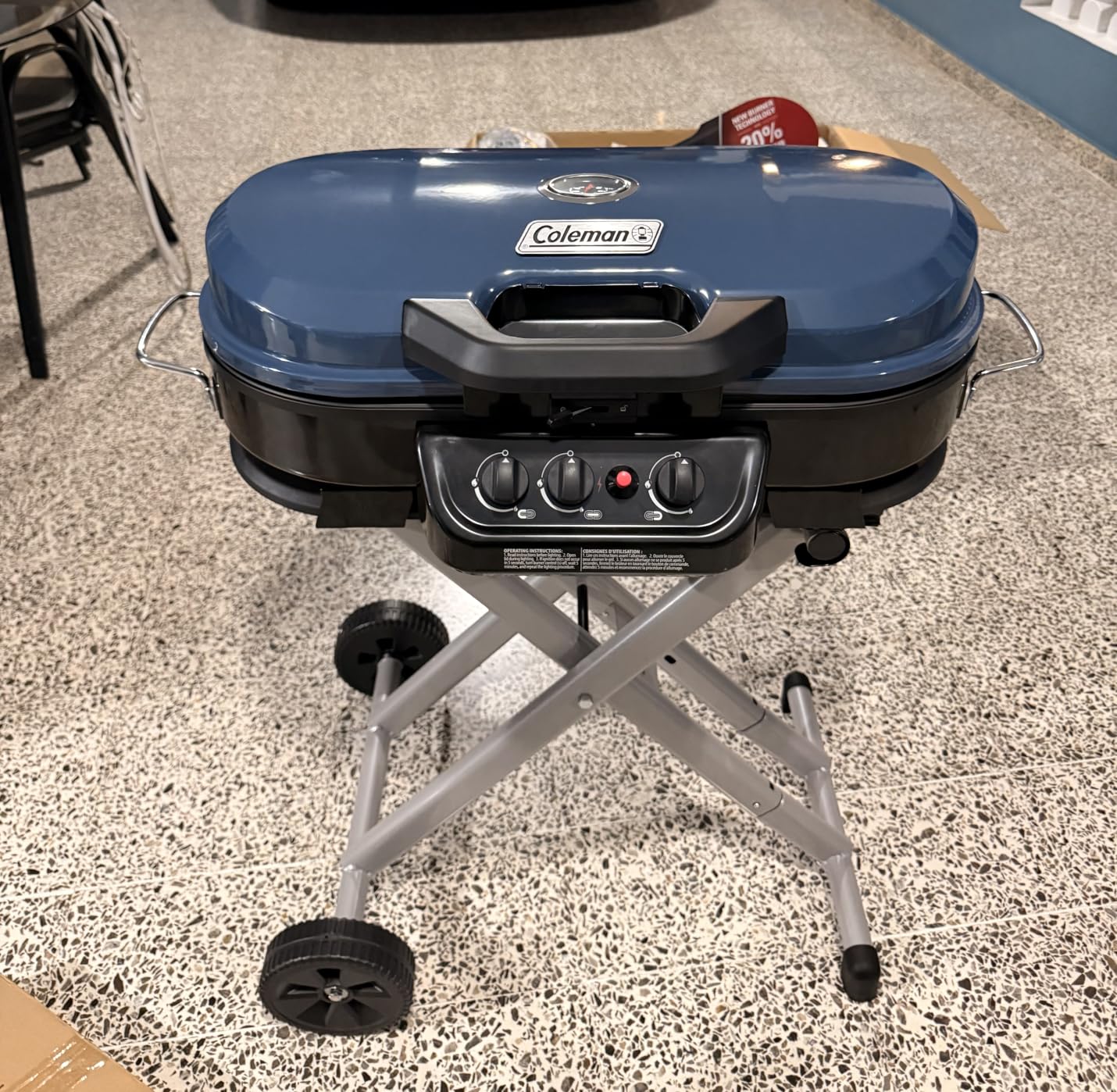 Coleman RoadTrip 285 Portable Propane Grill, 3 Burners, Red customer photo 2