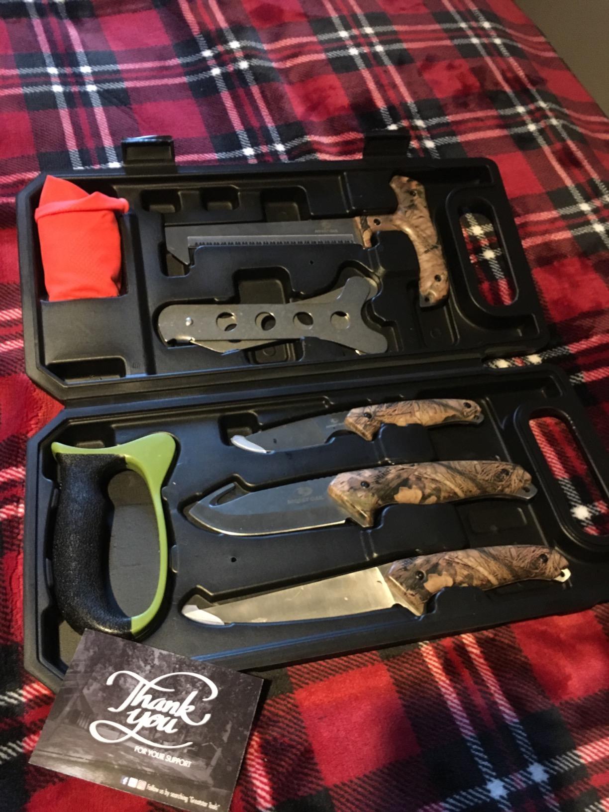 Mossy Oak Field Dressing Kit Hunting Deer Knife Set (8-Piece) customer photo 2
