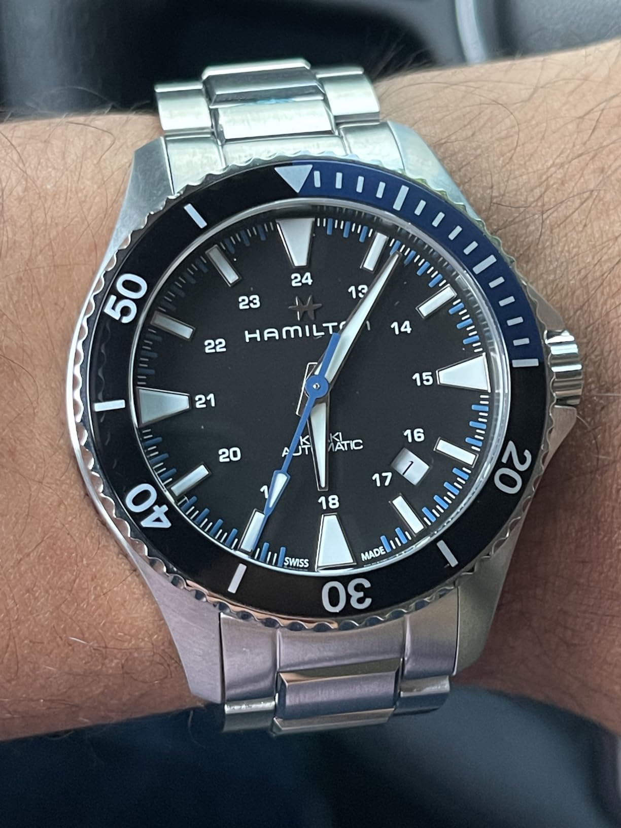 Hamilton Khaki Navy Automatic Men's Watch, 40mm Stainless Steel Case customer photo 1