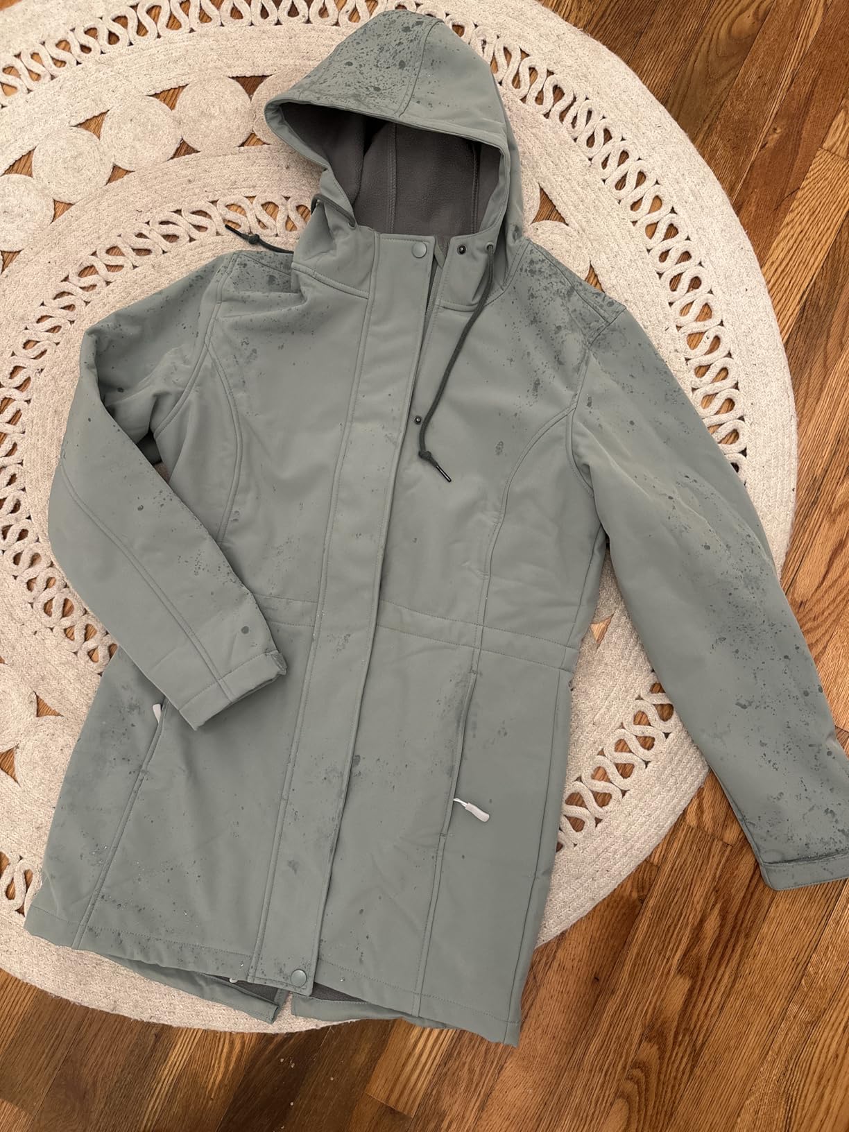 Outdoor Ventures Women's Waterproof Fleece Lined Hooded Softshell Rain Coat customer photo 1