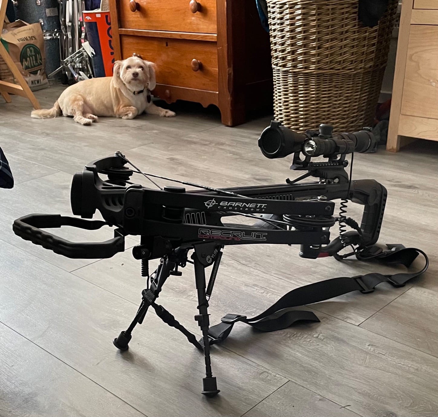 CVLIFE Carbon Fiber Picatinny Bipod Sling Stud Bipod with Adapter Field Use customer photo 1
