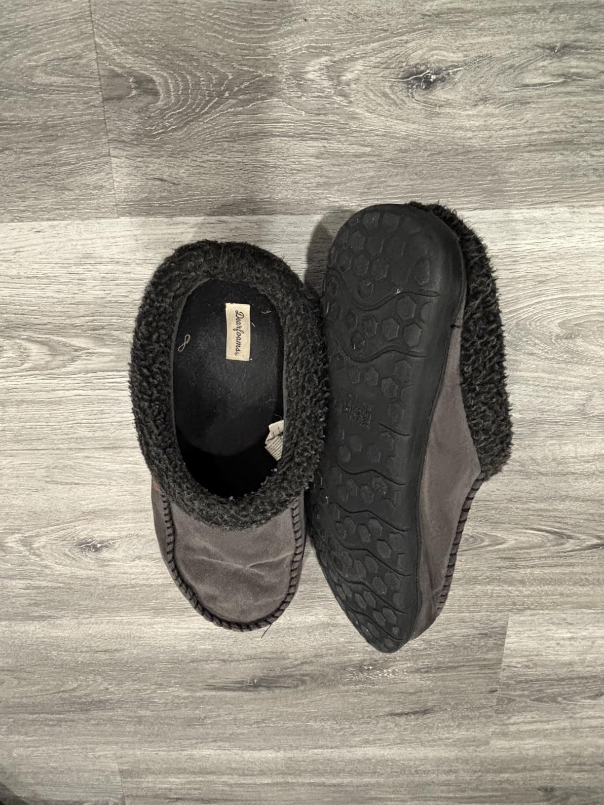Dearfoams Men’s Brendan Indoor/Outdoor Breathable Memory Foam Clog House Shoe with Wide Widths Slipper customer photo 2