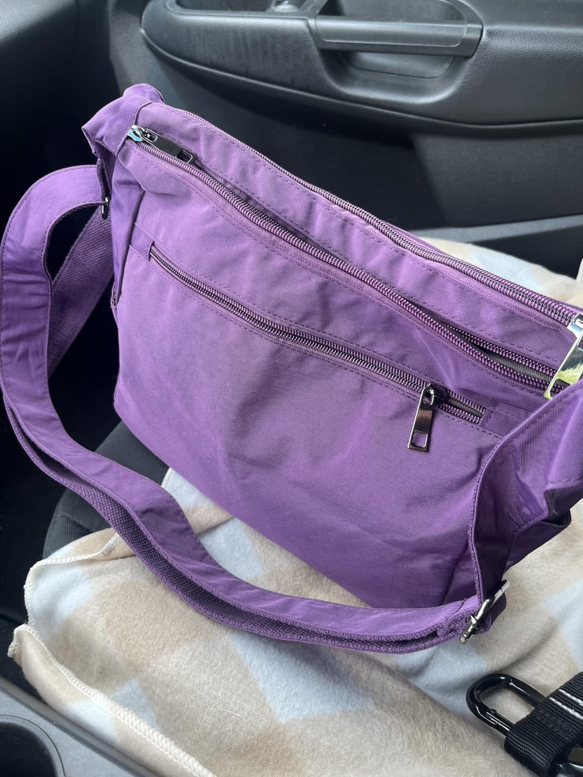 RFID Purses for Women Fabric Nylon Multi Pocket Crossbody Bag Ladies Travel Handbag customer photo 2