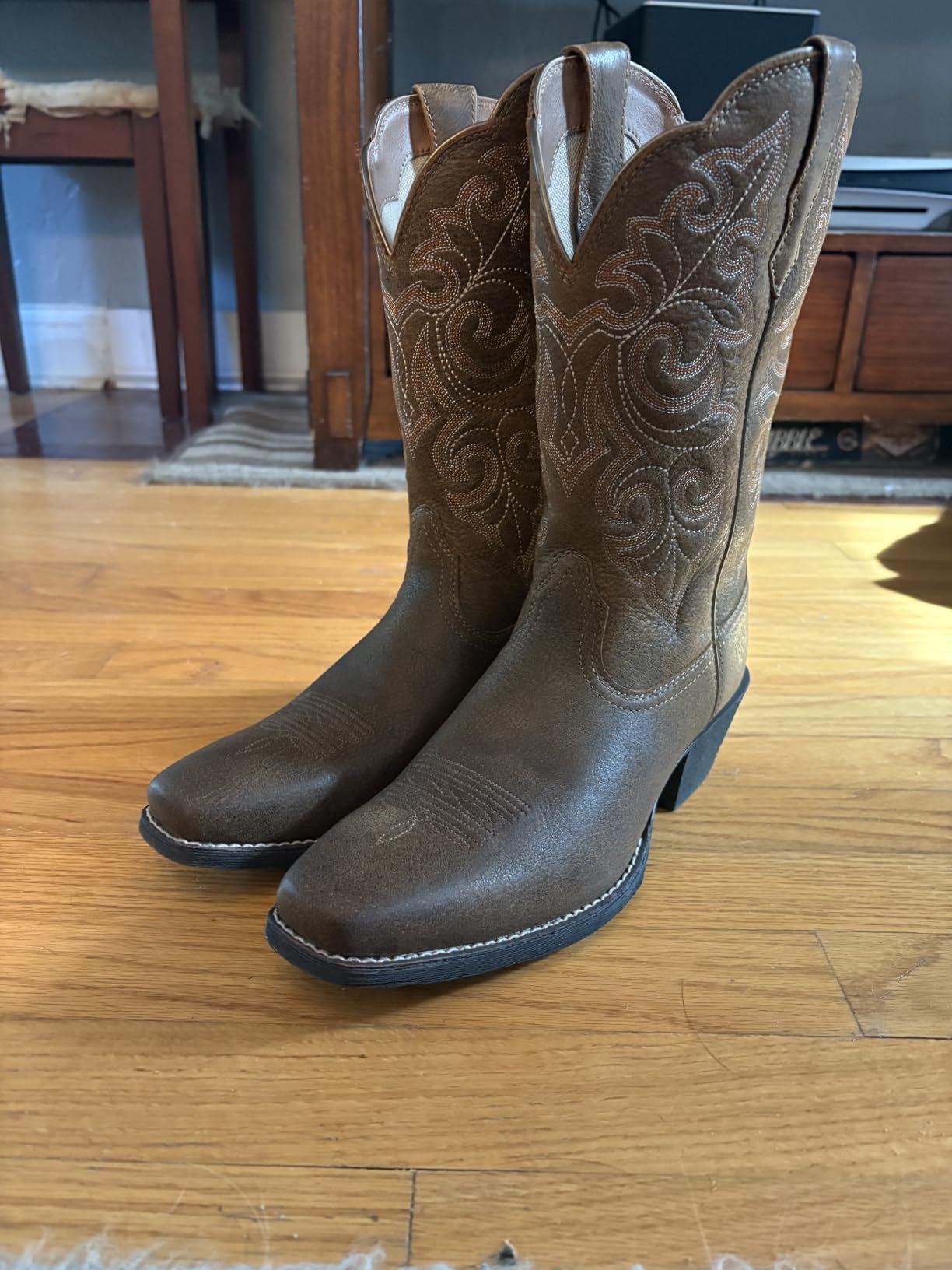 Ariat Women's Round Up Square Toe Western Boot customer photo 2