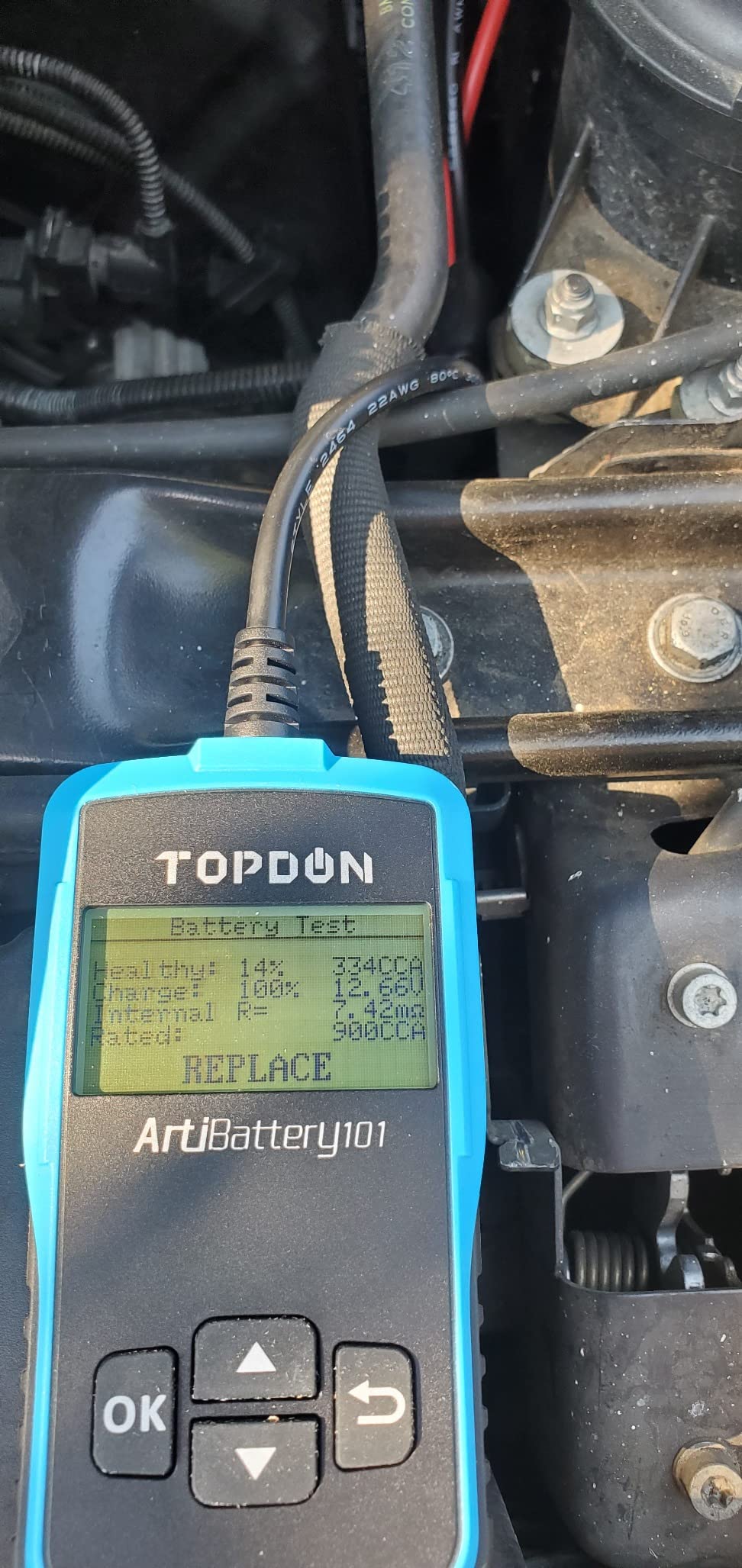TOPDON AB101 Car Battery Tester 12V Load Tester on Cranking Charging System customer photo 1