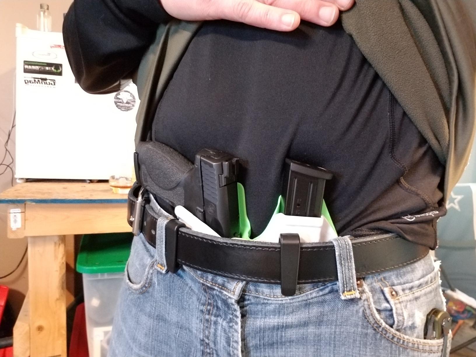 Relentless Tactical Ultimate Steel Core Gun Belt | Leather CCW Gun Belt w/Steel Core | Made in USA customer photo 2