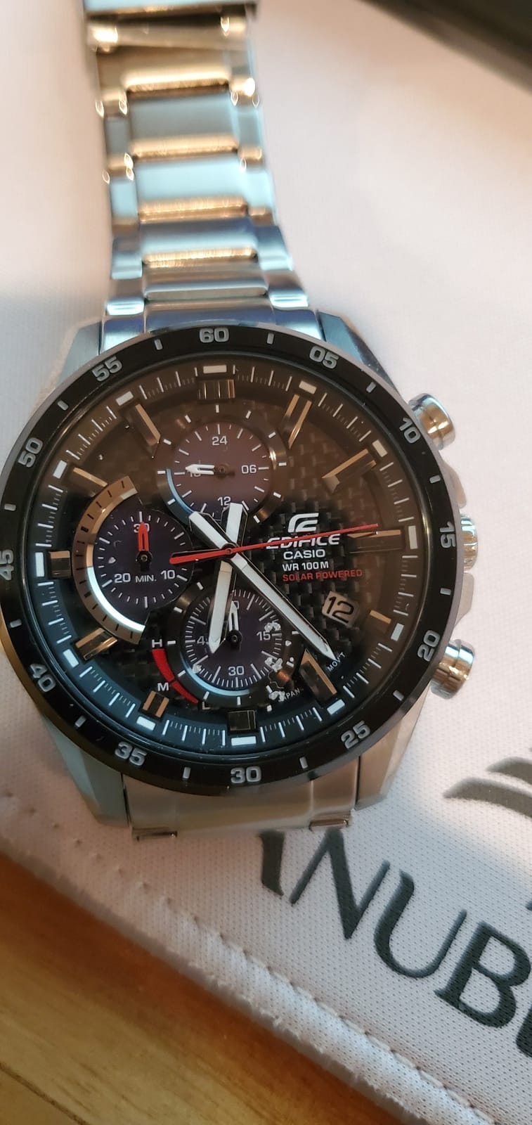 Casio Men's EQS-900DB-1AVCR Edifice Analog-Digital Display Quartz Silver Watch customer photo 1